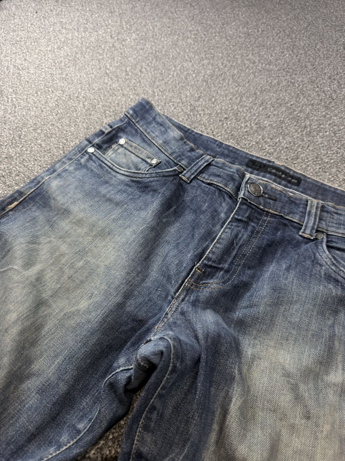 If Six Was Nine Archive Grunge Heavy Faded Dirty Calvin Klein Distressed Size US 36 / EU 52 - 11 Thumbnail