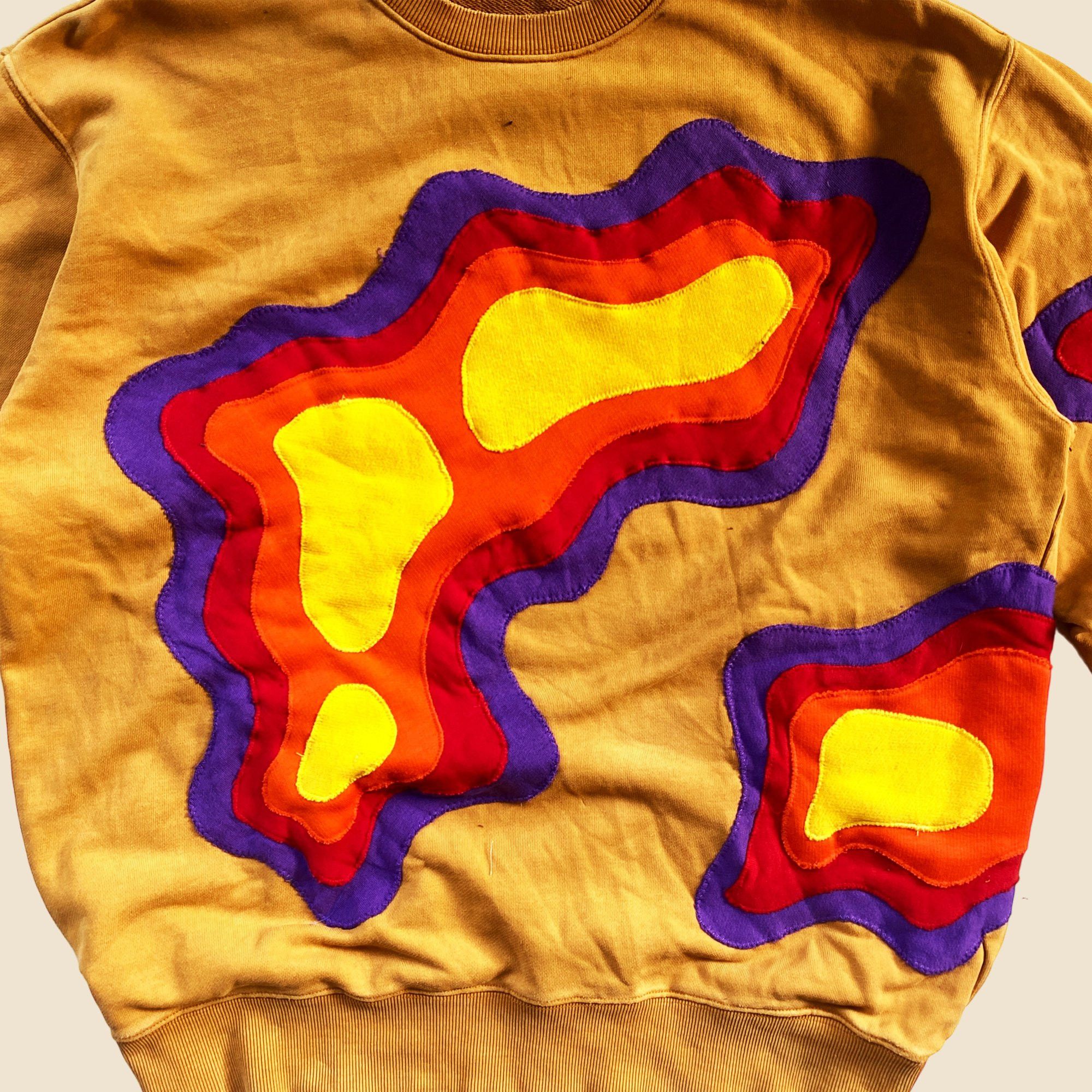 Handmade × Japanese Brand 1 OF 1 REWORKED SUPER THERMAL SWEATSHIRT SIZE XL Size US XL / EU 56 / 4 - 4 Thumbnail
