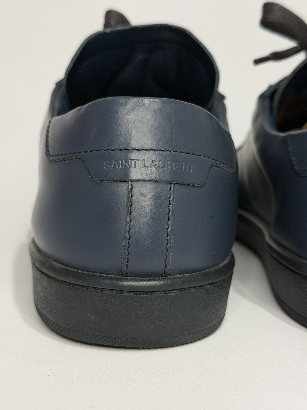 Saint Laurent Paris Saint Laurent blue Leather Andy Low Top Sneakers Size 42 EU Size US 9 / EU 42 - 5 Thumbnail