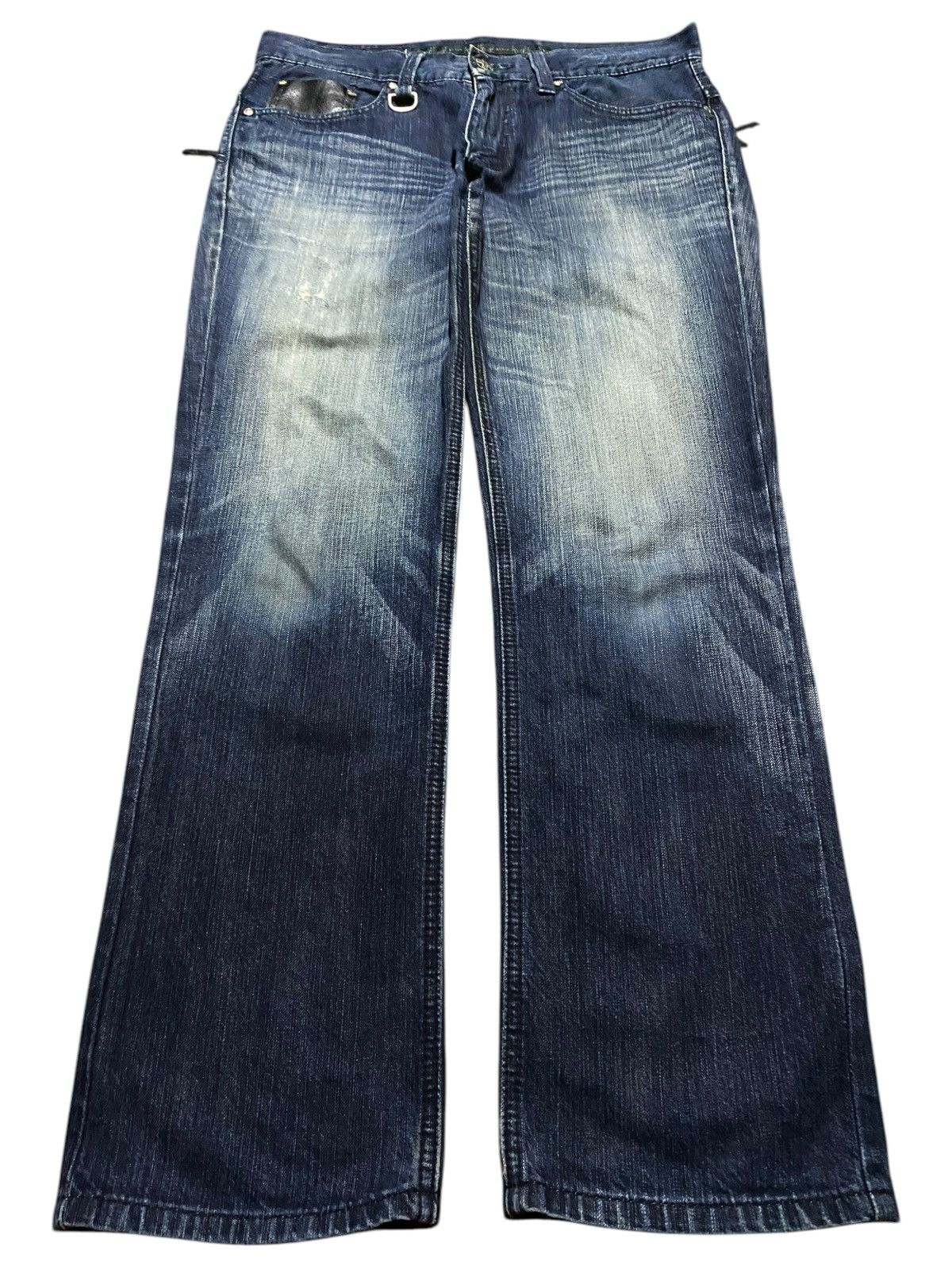 Edwin Vintage Japanese Brand Edwin 422XVS Cross Button Loose Jeans Size US 34 / EU 50 - 1 Thumbnail