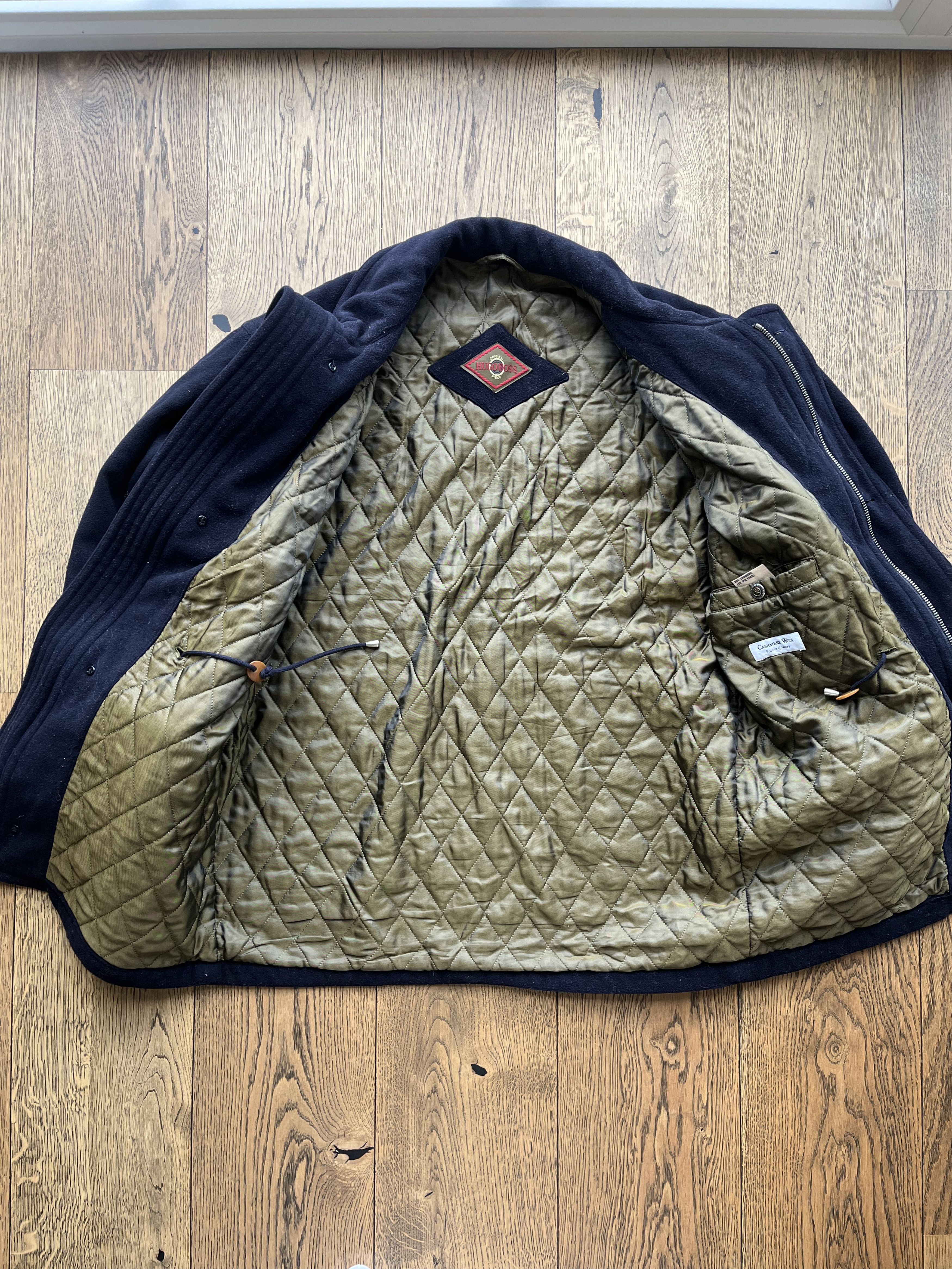 Hugo Boss Vintage 1990's Hugo Boss Cashmere-Wool Quilted Bomber Jacket Size US L / EU 52-54 / 3 - 5 Thumbnail