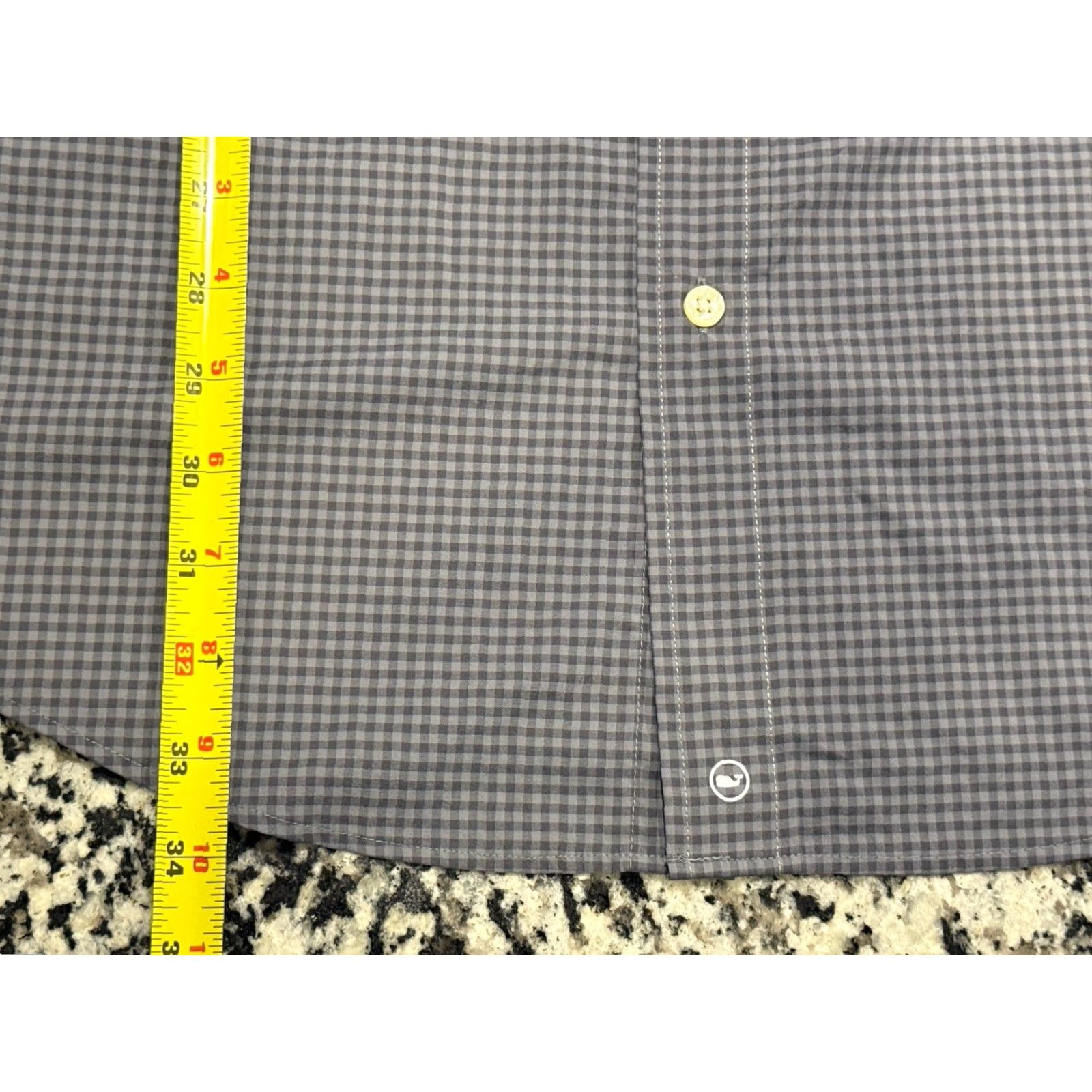 Vineyard Vines Vineyard Vines Shirt Adult LT Gray Plaid Tucker Performance Classic Fit Button-Up Mens Size US L / EU 52-54 / 3 - 2 Thumbnail