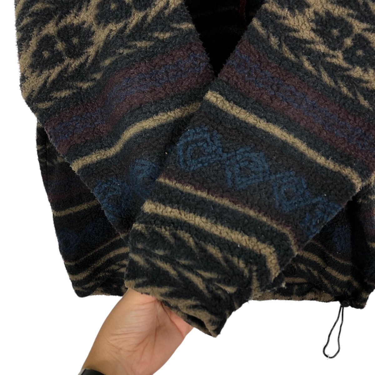 Japanese Brand 🔥90’s Navajo Aztec Fleece Jacket Polartec Jack Wolfskin Size US M / EU 48-50 / 2 - 10 Thumbnail