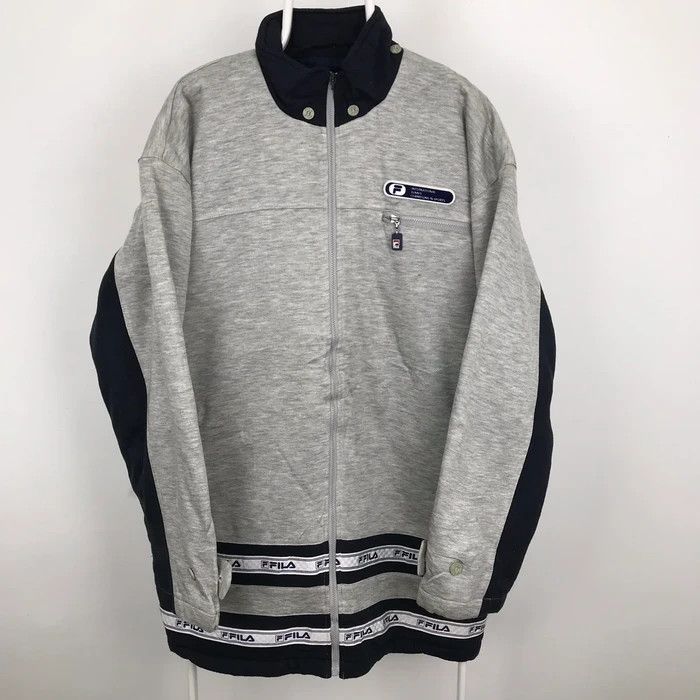 Fila (SY0260)VTG 90s FILA TENNIS SHERPA PARKAS WINTER JACKET Size US L / EU 52-54 / 3 - 1 Thumbnail