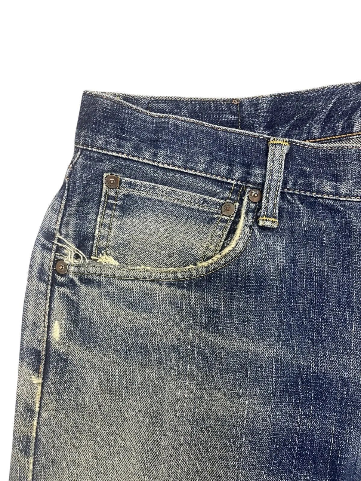 Edwin Vintage Edwin 505X Selvedge Jeans - Distressed Size US 33 - 5 Thumbnail