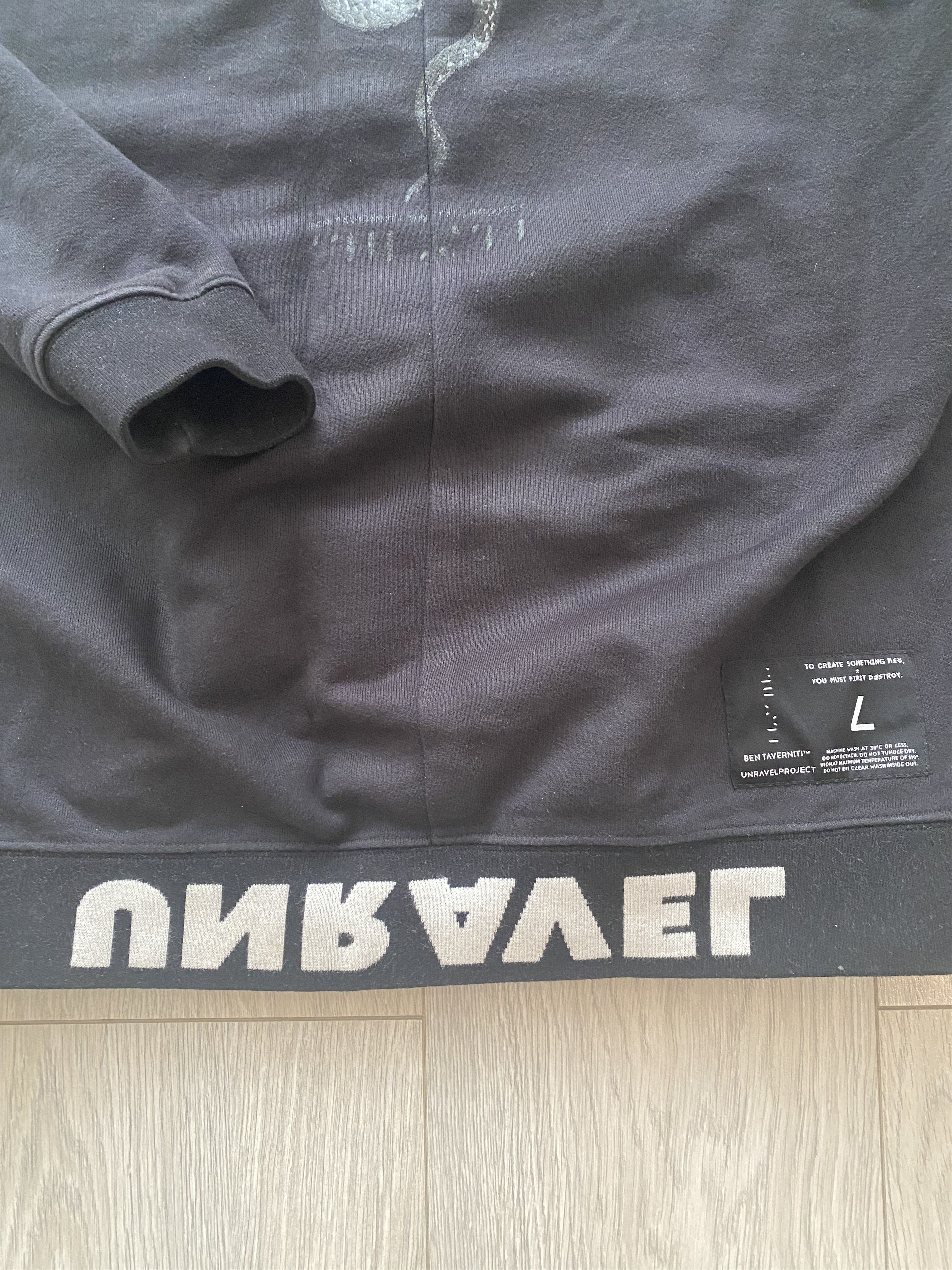 Ben Taverniti Unravel Project Unravel Project Snake Oversized Hoodie Size US L / EU 52-54 / 3 - 4 Thumbnail