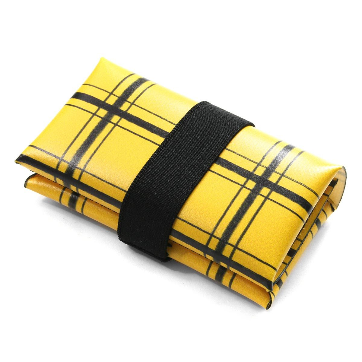 Marni o1w1db10125 Size:OS/ Checked Leather Wallet in Black/Yellow Size ONE SIZE - 3 Thumbnail