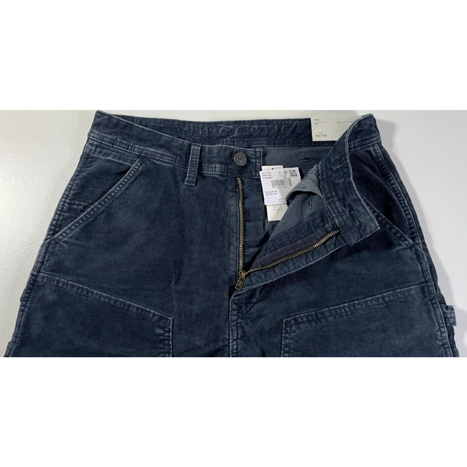 American Eagle Outfitters NWT American Eagle Outfitters Men’s Corduroy Flex Carpenter Pants 30 Blue Straight Leg Relaxed Denim? Size US 30 / EU 46 - 5 Thumbnail