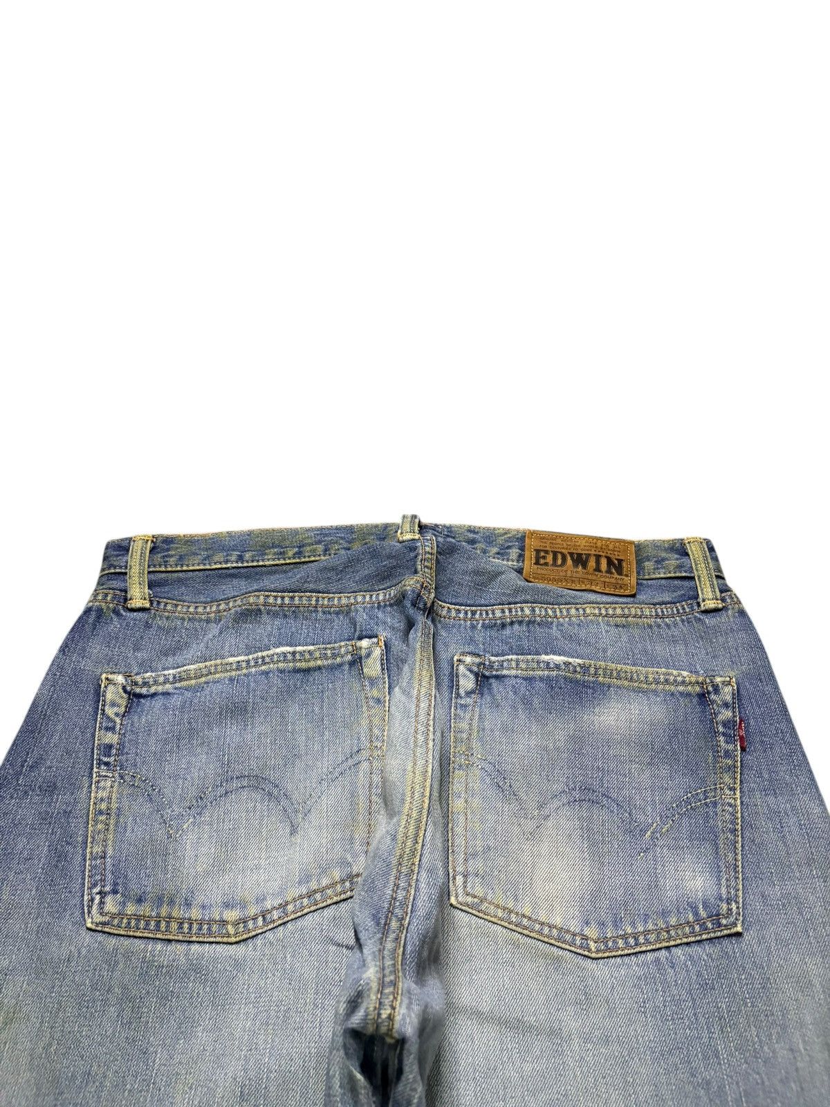 Edwin Vintage Edwin 505SXR Selvedge Distressed Baggy Jeans Size US 32 / EU 48 - 9 Thumbnail