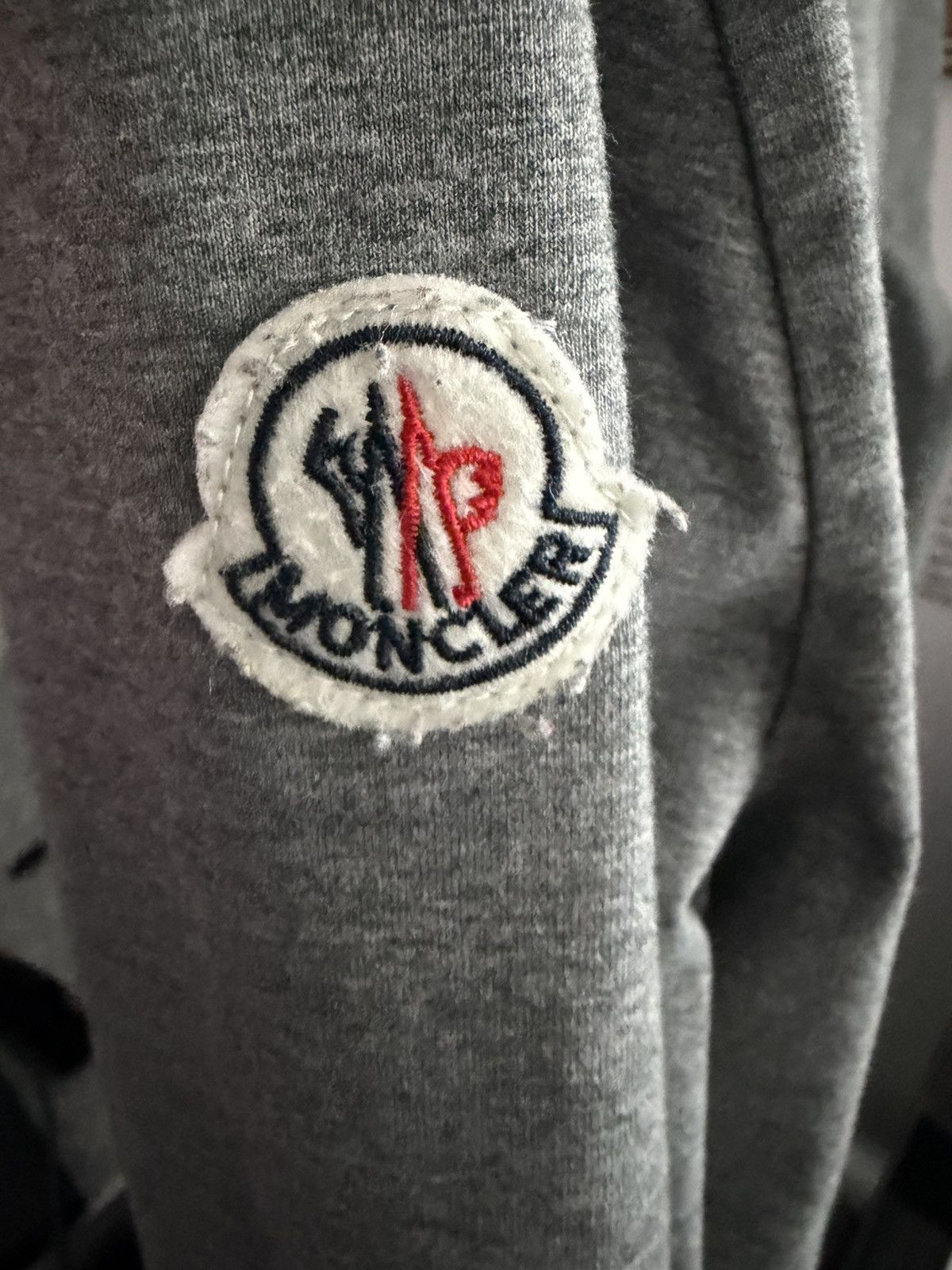 Moncler Vintage Moncler grey long sleeve shirt Size 4XL / US 24-26 - 3 Thumbnail