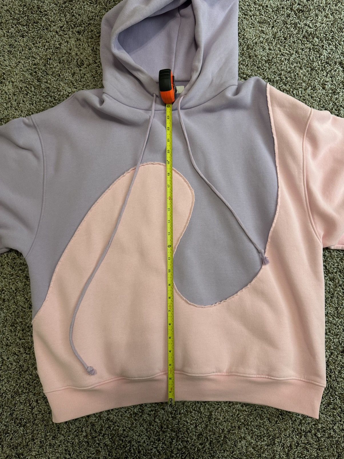 ERL ERL Colorblock Hoodie Purple Pink Swirl Oversized Size L Size US L / EU 52-54 / 3 - 5 Thumbnail
