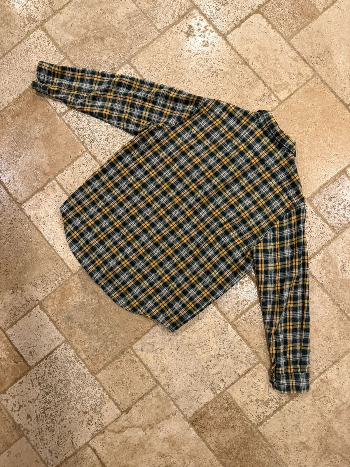 Celine Celine x Hedi FW22 Green/Yellow Flannel Button Up Shirt Size US M / EU 48-50 / 2 - 10 Thumbnail