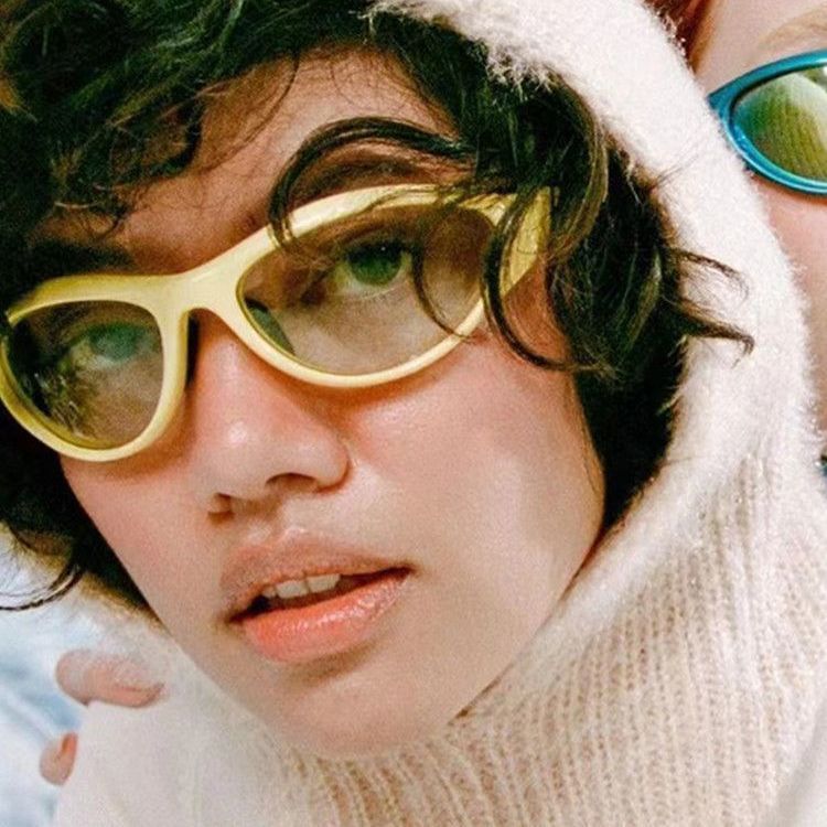 Electric Visual Hip-hop Street ins style custom avant-garde sunglasses Size ONE SIZE - 2 Thumbnail