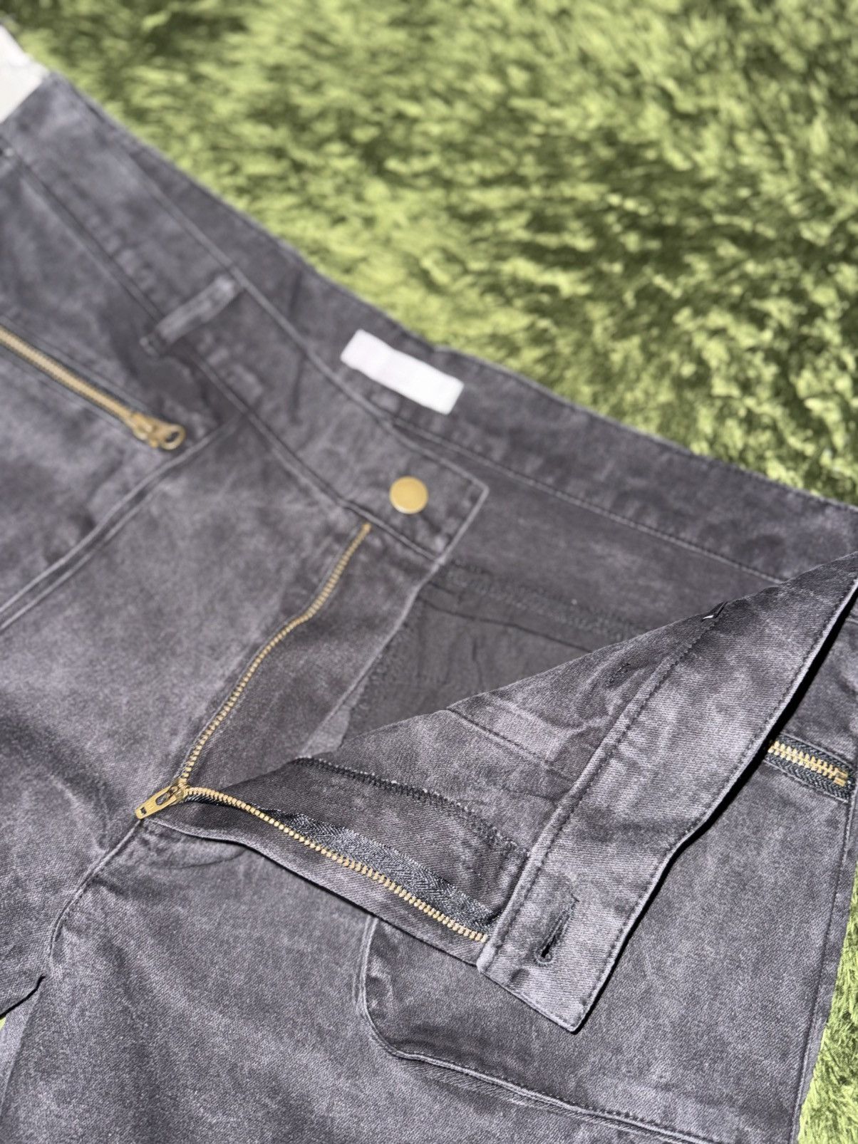 Japanese Brand [2] undermycar (korean brand) washed bondage zip pants black Size US 36 / EU 52 - 3 Thumbnail