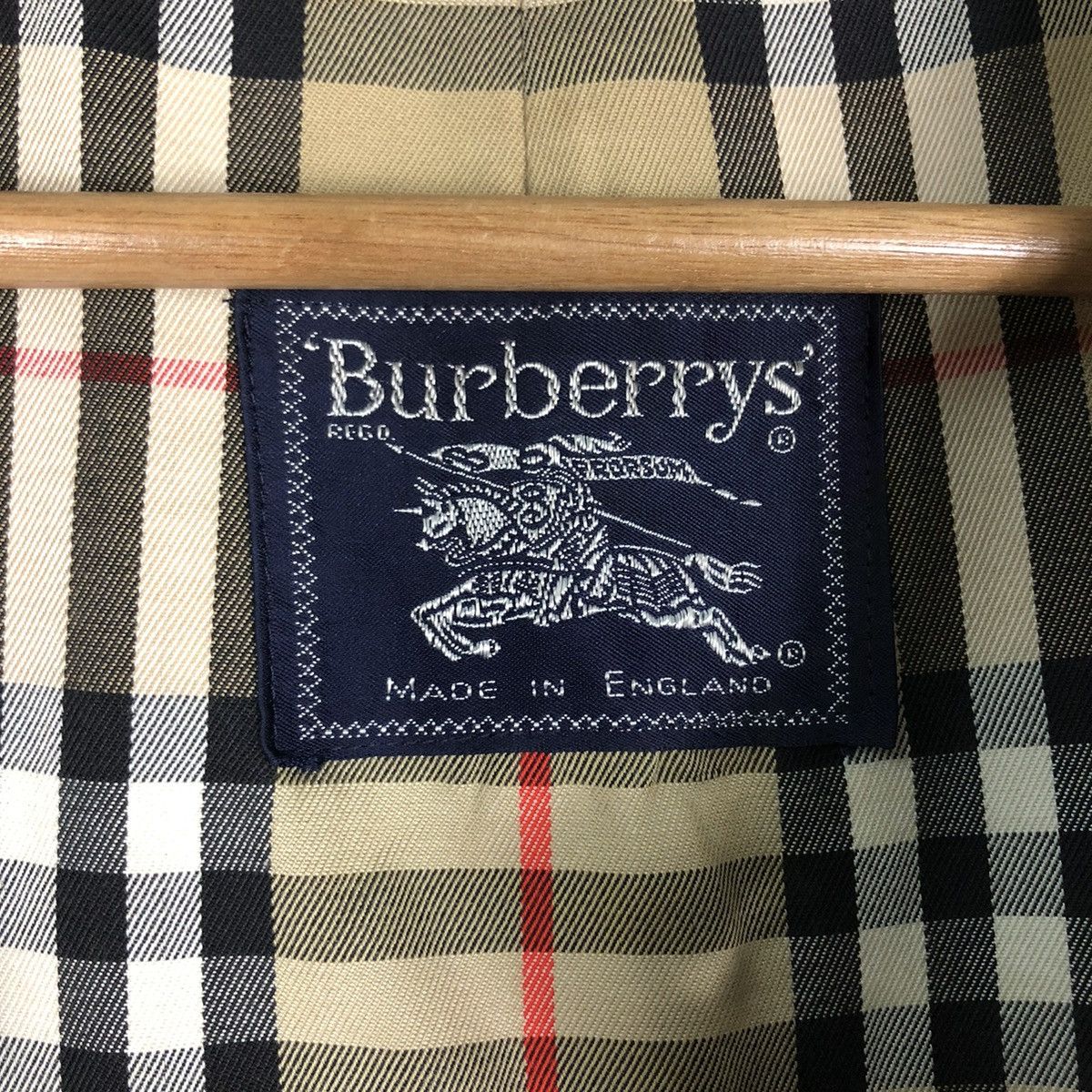 Burberry 🔥VINTAGE BURBERRYS MADE IN ENGLAND LONG JACKET NOVA CHECK Size US M / EU 48-50 / 2 - 17 Thumbnail
