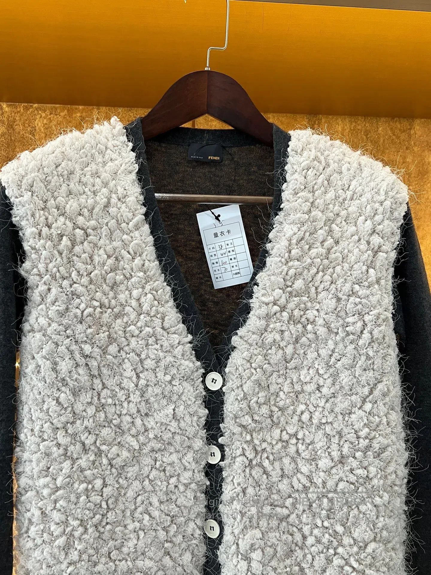 Fendi FENDI Shearling Cardigan| Size XS / US 0-2 / IT 36-38 - 3 Thumbnail