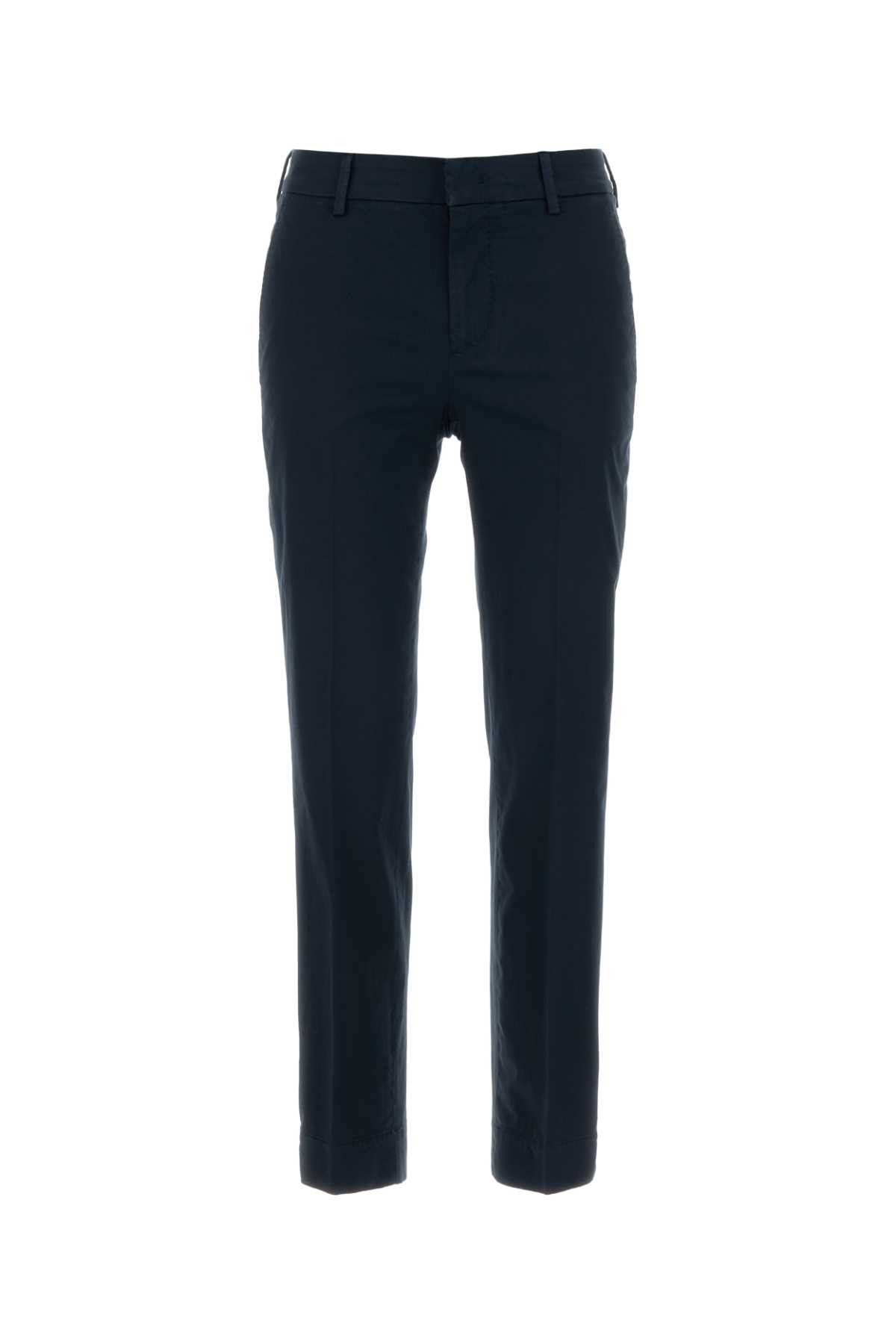 PT Torino Navy Blue Stretch Cotton New York Pant Size 28" / US 6 / IT 42 - 1 Thumbnail
