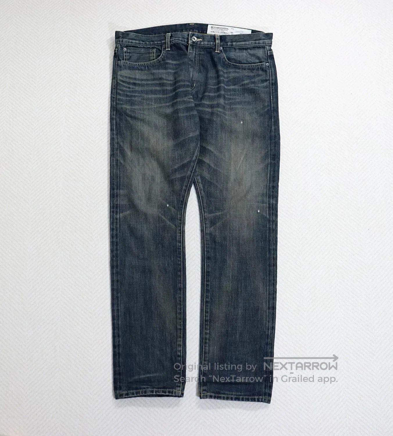 Neighborhood nbhd washed denim narrow jeans in xl. Size US 44 / EU 60 - 1 Thumbnail