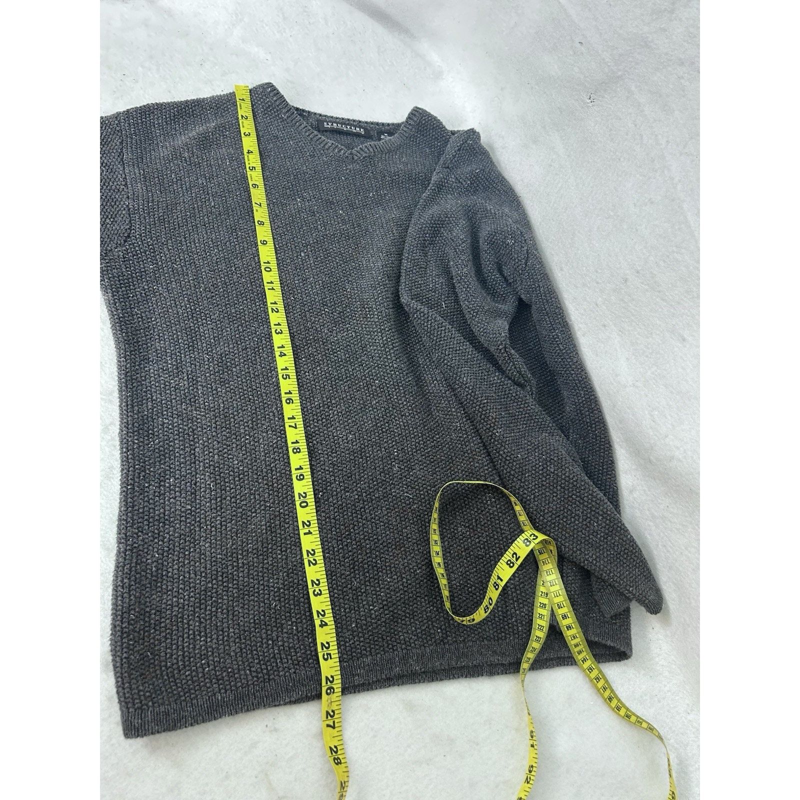 Structure Vintage Structure Heavy Gray Sweater M Made in Hong Kong Size US M / EU 48-50 / 2 - 5 Thumbnail