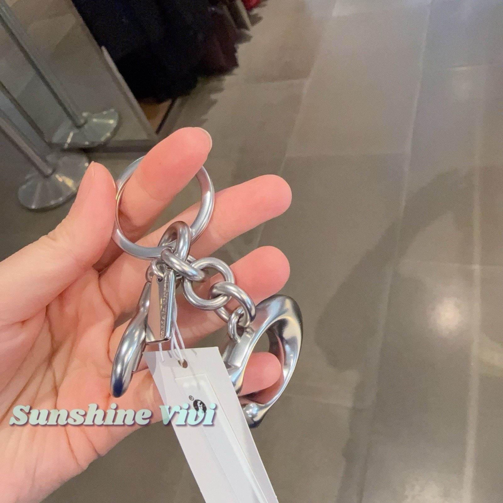 Coach NWT Coach Solid Signature C Bag Charm Keychain Key Fob 1635 Size ONE SIZE - 3 Thumbnail