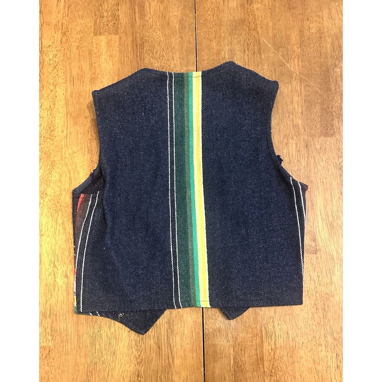Rainbow VINTAGE Latch On Wool Vest Rainbow Women’s Small 70s Size S / US 4 / IT 40 - 3 Thumbnail