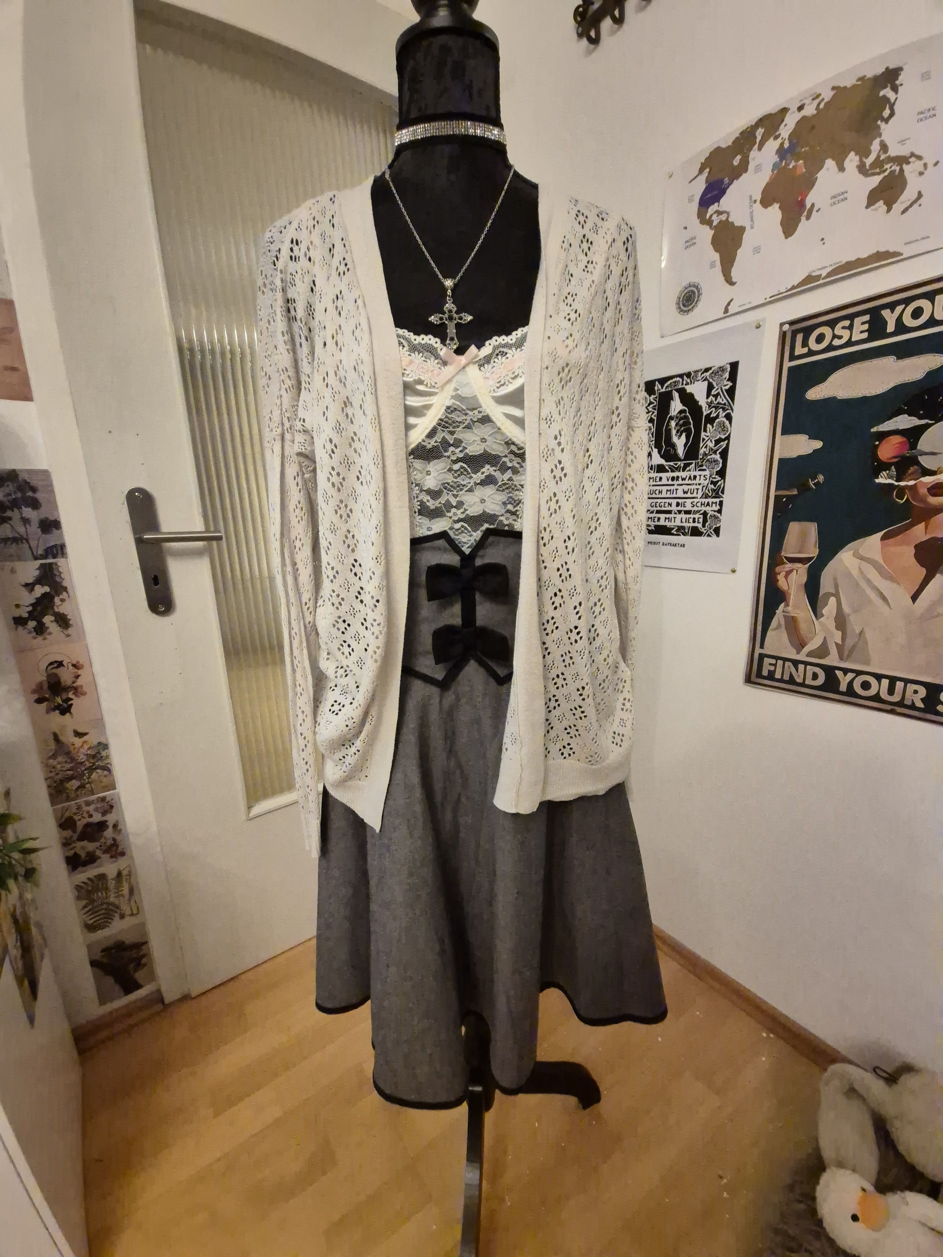 Other Lace Embriodered Cardigan Bolero Fairy lolita cute y2k Size S / US 4 / IT 40 - 6 Thumbnail