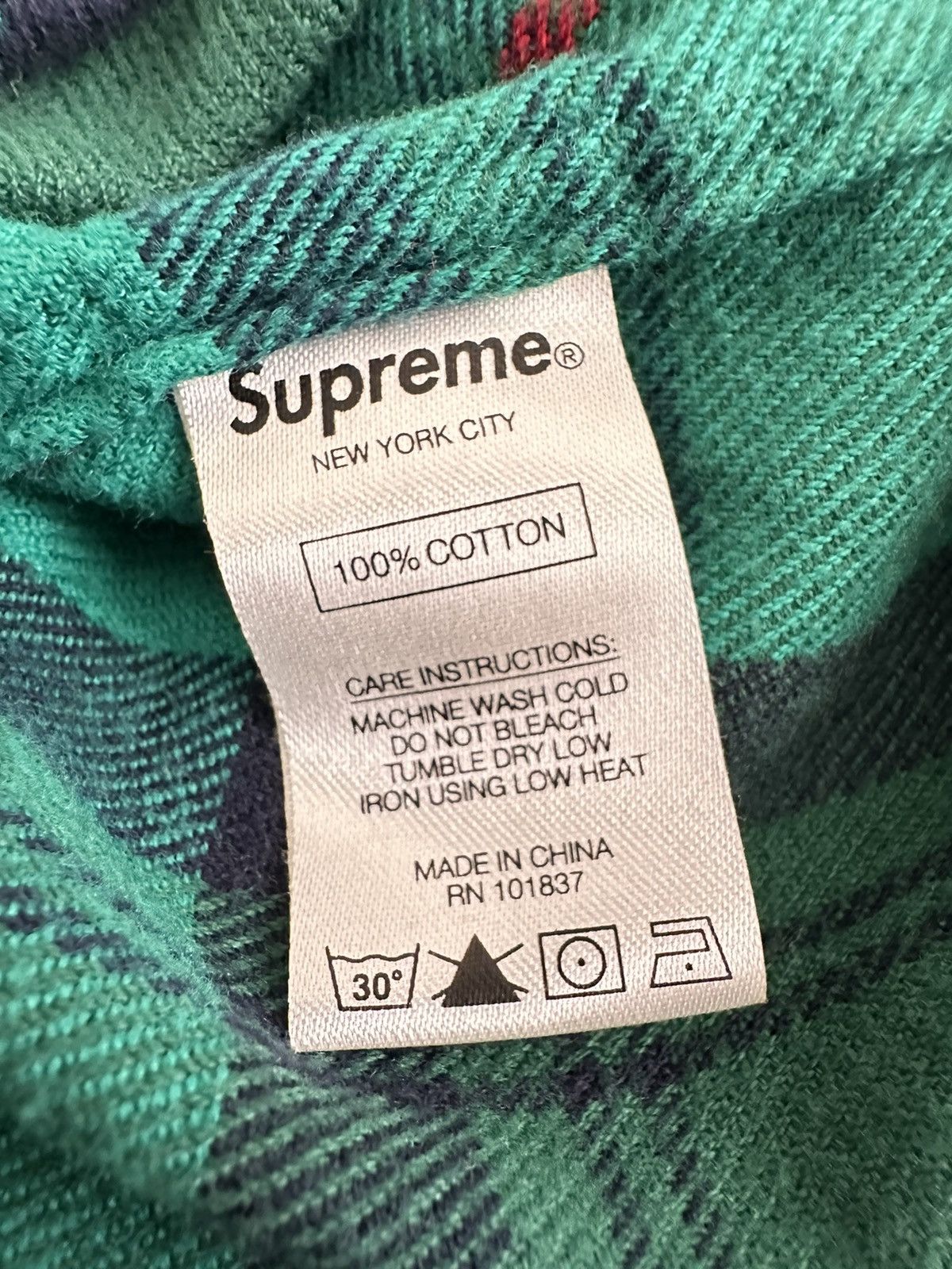 Supreme Supreme Tartan Flannel Plaid Shirt Green FW18 Medium Fall Size US M / EU 48-50 / 2 - 6 Thumbnail