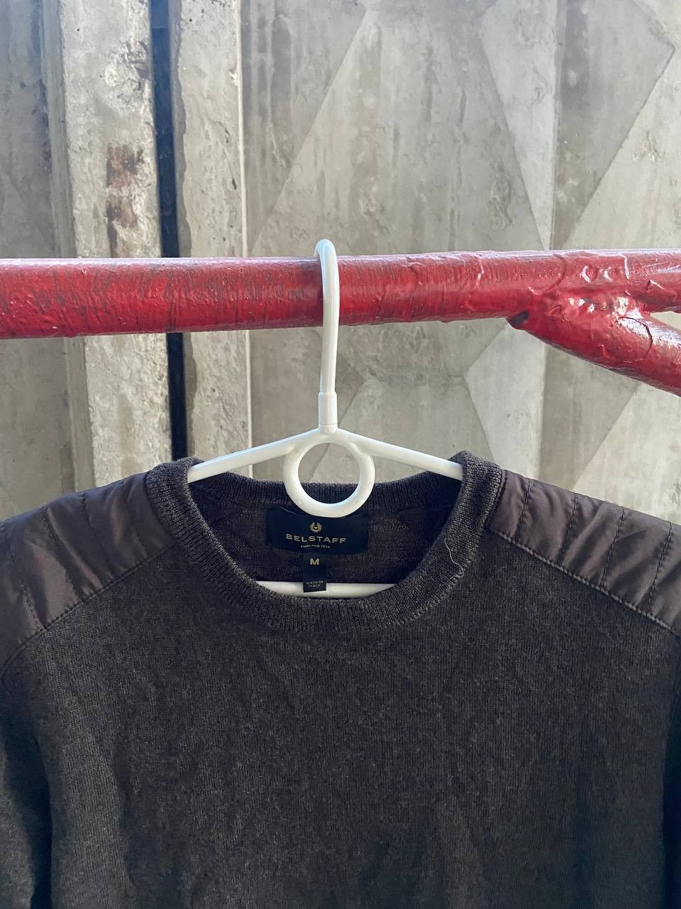 Belstaff Belstaff wool distressed Brown Luxury Sweater Size US M / EU 48-50 / 2 - 3 Thumbnail