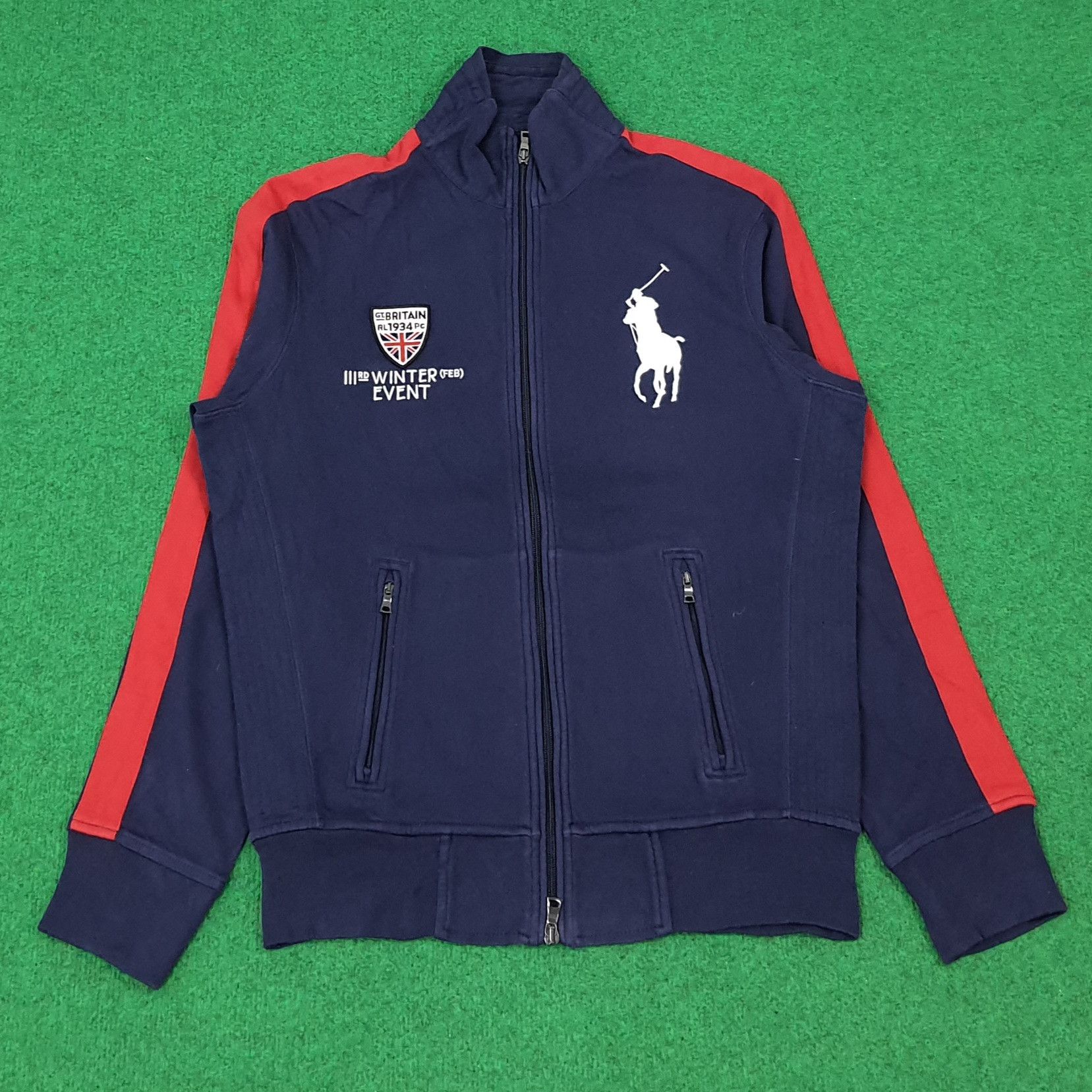 Polo Ralph Lauren Vintage Polo by Ralph Lauren Britain Zipper Jacket C275N22 Size US M / EU 48-50 / 2 - 1 Thumbnail