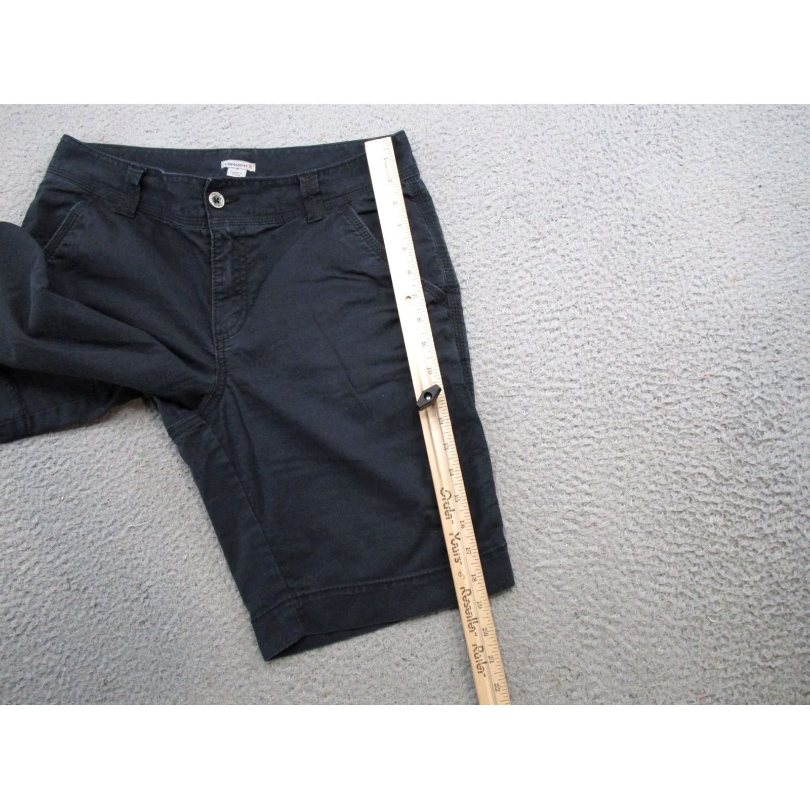 Carhartt Carhartt Shorts Women's Size 8 Black Workwear Canvas 8.5-10.5in Hiking Outdoor Logo Pocket Sl… Size 30" / US 8 / IT 44 - 6 Thumbnail
