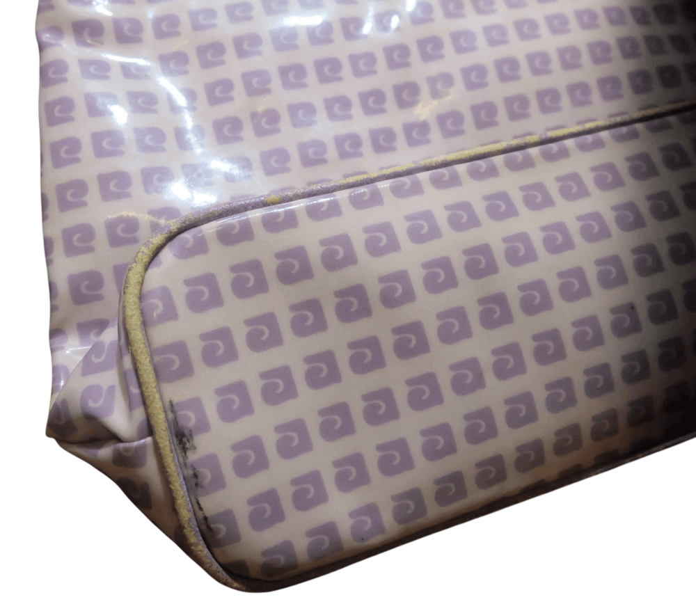 Pierre Cardin Pierre Cardin Vinyl Handbag Purple Logo Pattern Size ONE SIZE - 9 Thumbnail