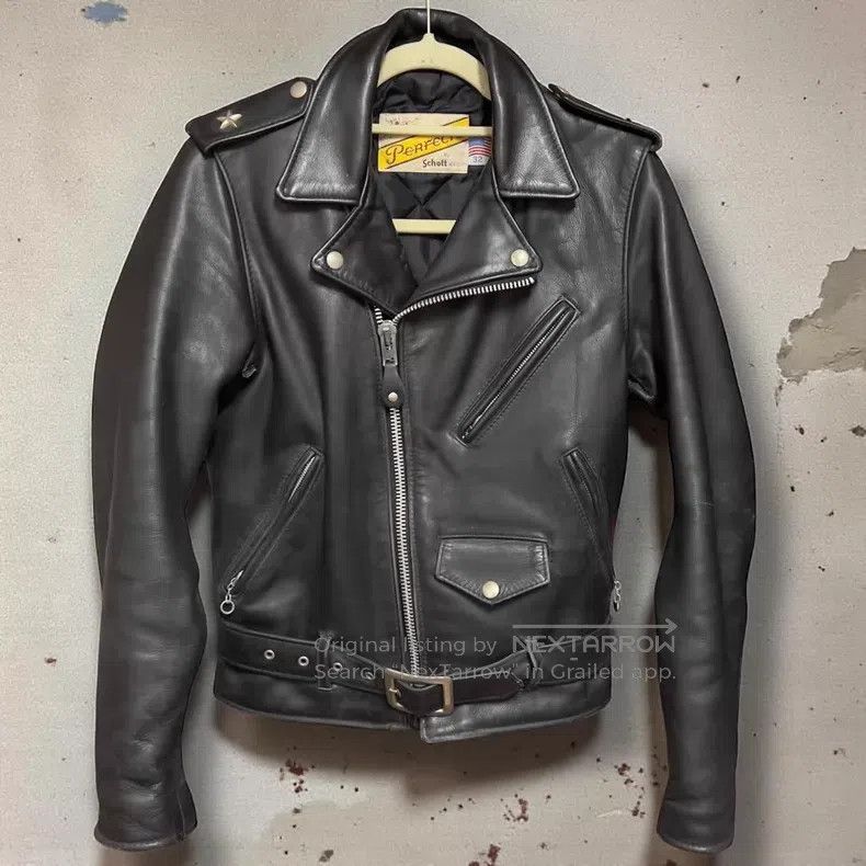 Schott Cable-stayed leather jacket | Grailed