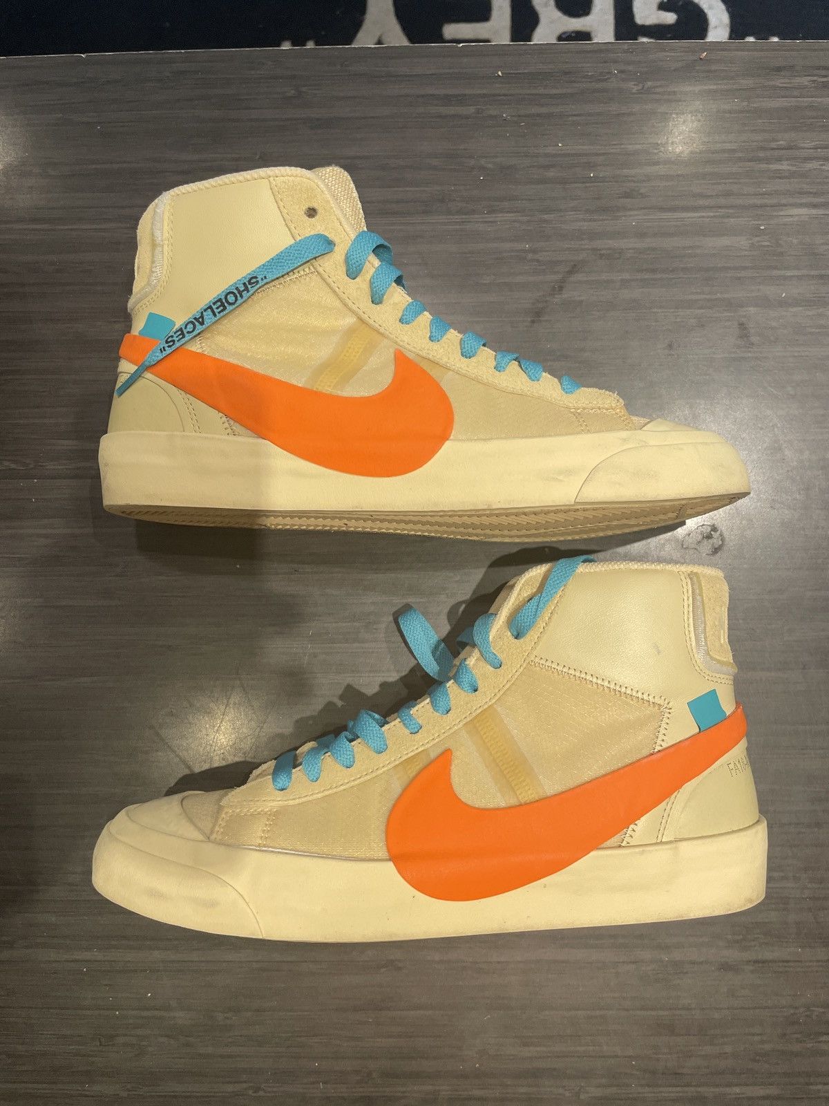 Nike × Off-White Nike x off white blazer mid tan Size US 8 / EU 41 - 1 Thumbnail