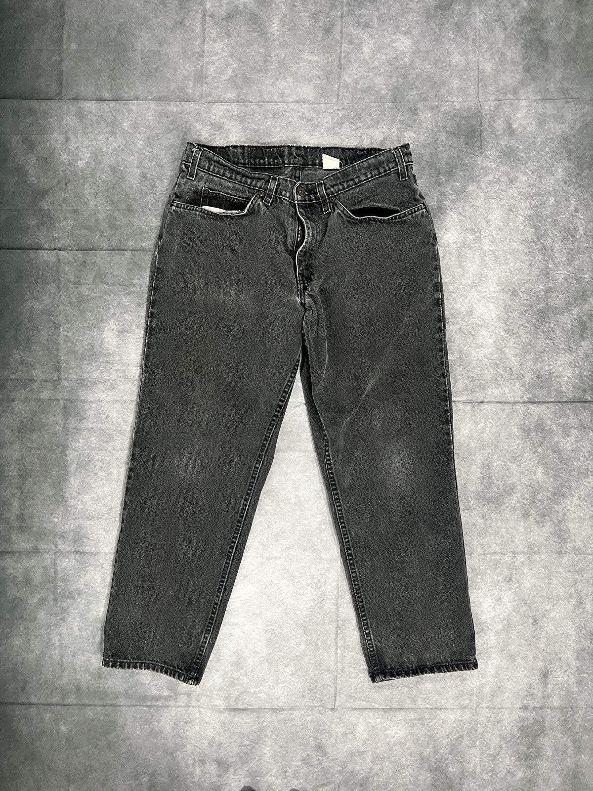 Levi's Levi’s 550 Black Denim Jeans Husky 34x28 Relaxed Fit Tapered Size US 34 / EU 50 - 1 Thumbnail
