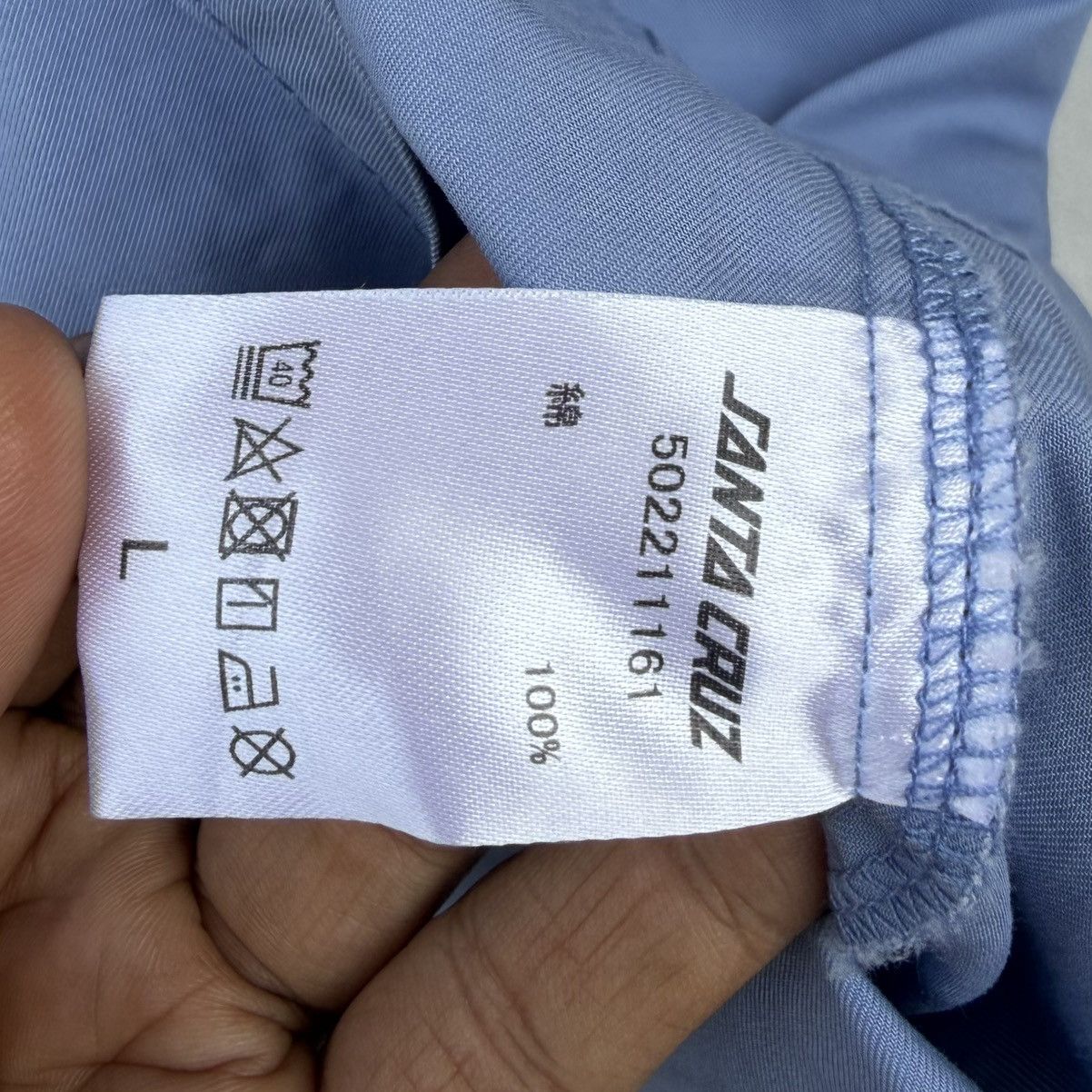 Santa Cruz Skateboards Santa Cruz Screaming Hand Work Shirt Blue Skate Streetwear Size US L / EU 52-54 / 3 - 9 Thumbnail