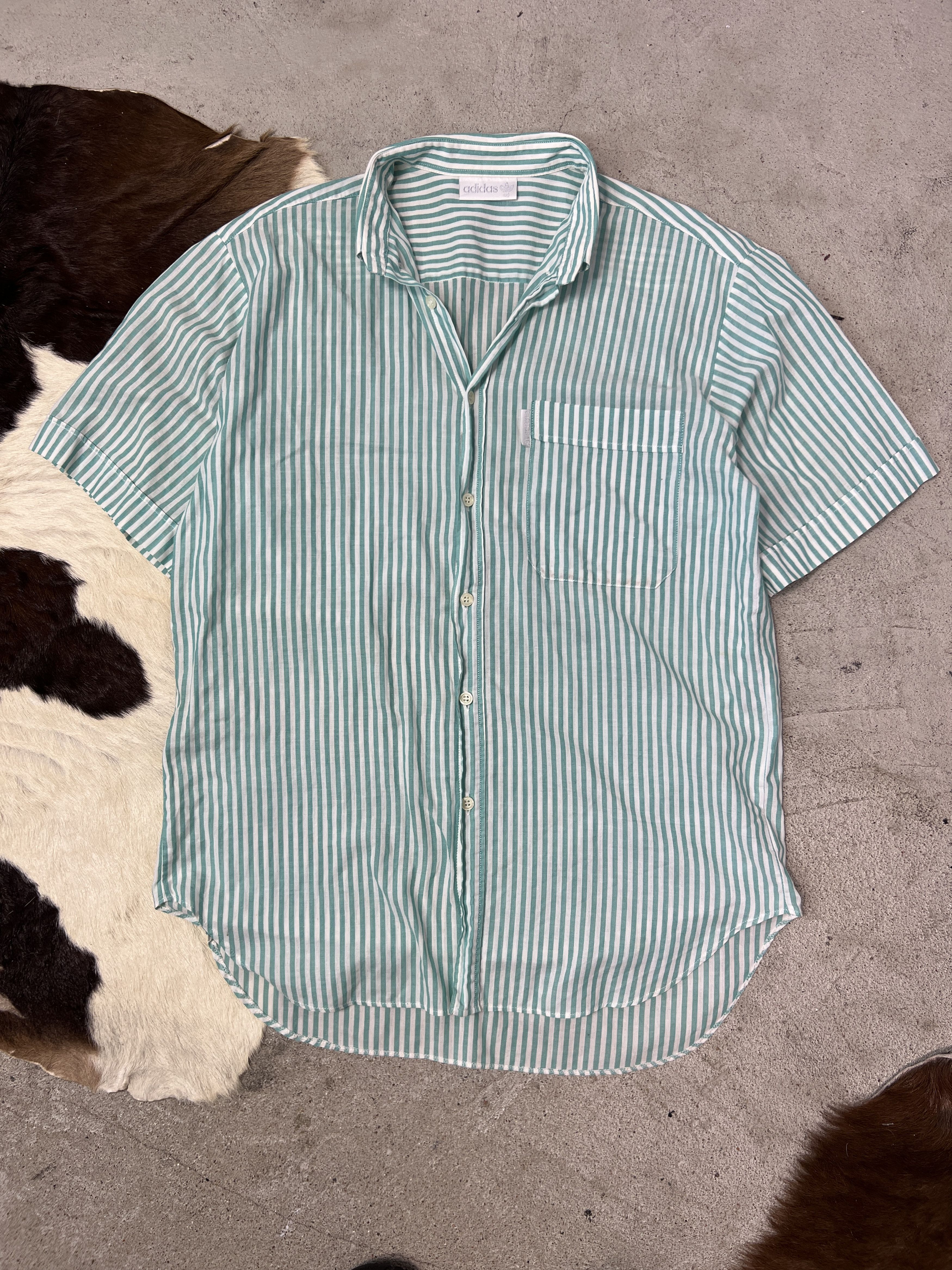 Adidas Vintage Striped Streetwear Old School Adidas Shirt Y2K Size US L / EU 52-54 / 3 - 1 Thumbnail