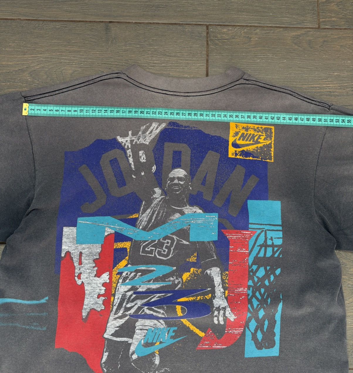 Nike VTG 90's Nike Jordan 23 Double Sided Single Stitch T-Shirt Size US L / EU 52-54 / 3 - 17 Thumbnail