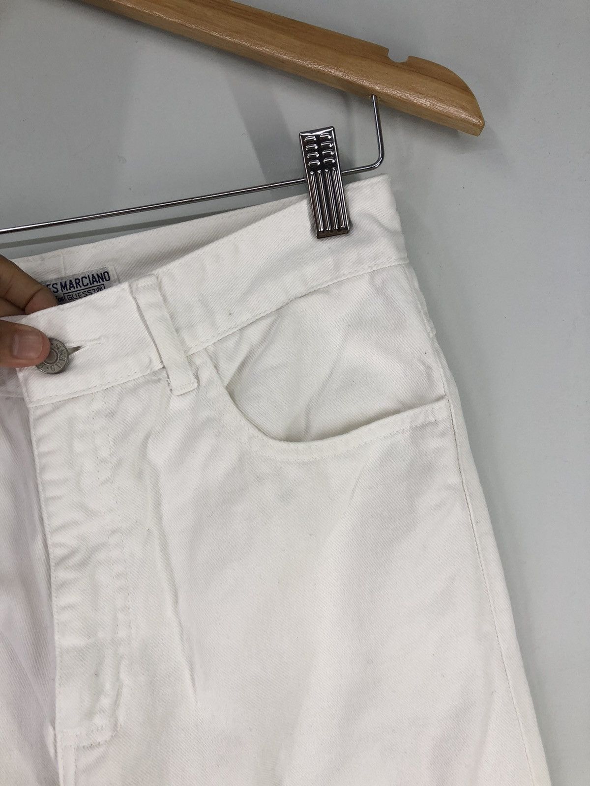 Guess Vintage Guess Georges Marciano White Jeans Size 25" / US 0 / IT 36 - 7 Thumbnail