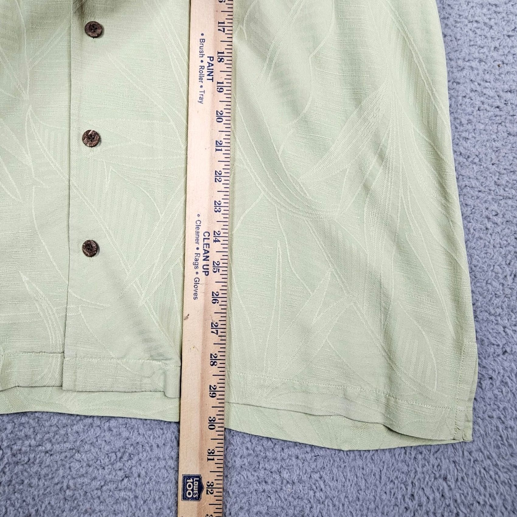 Tommy Bahama Tommy Bahama Silk Shirt XL Button-Up Floral Green 100% Silk Casual Mens Vintage No Size US XL / EU 56 / 4 - 2 Thumbnail