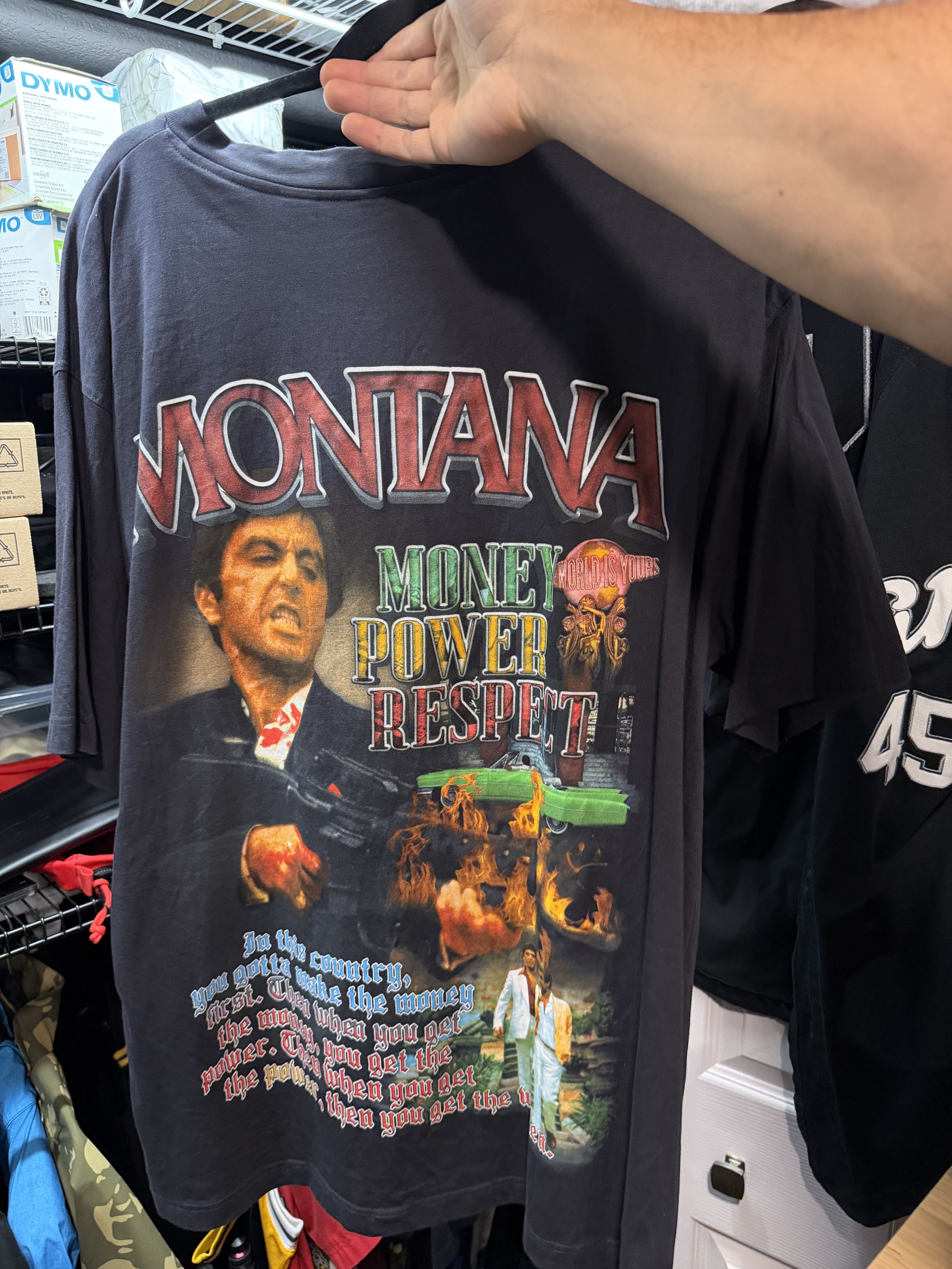 Marino Morwood Marino Moorwood Tony Montana Scarface Graphic T-Shirt – Size US XL / EU 56 / 4 - 2 Thumbnail
