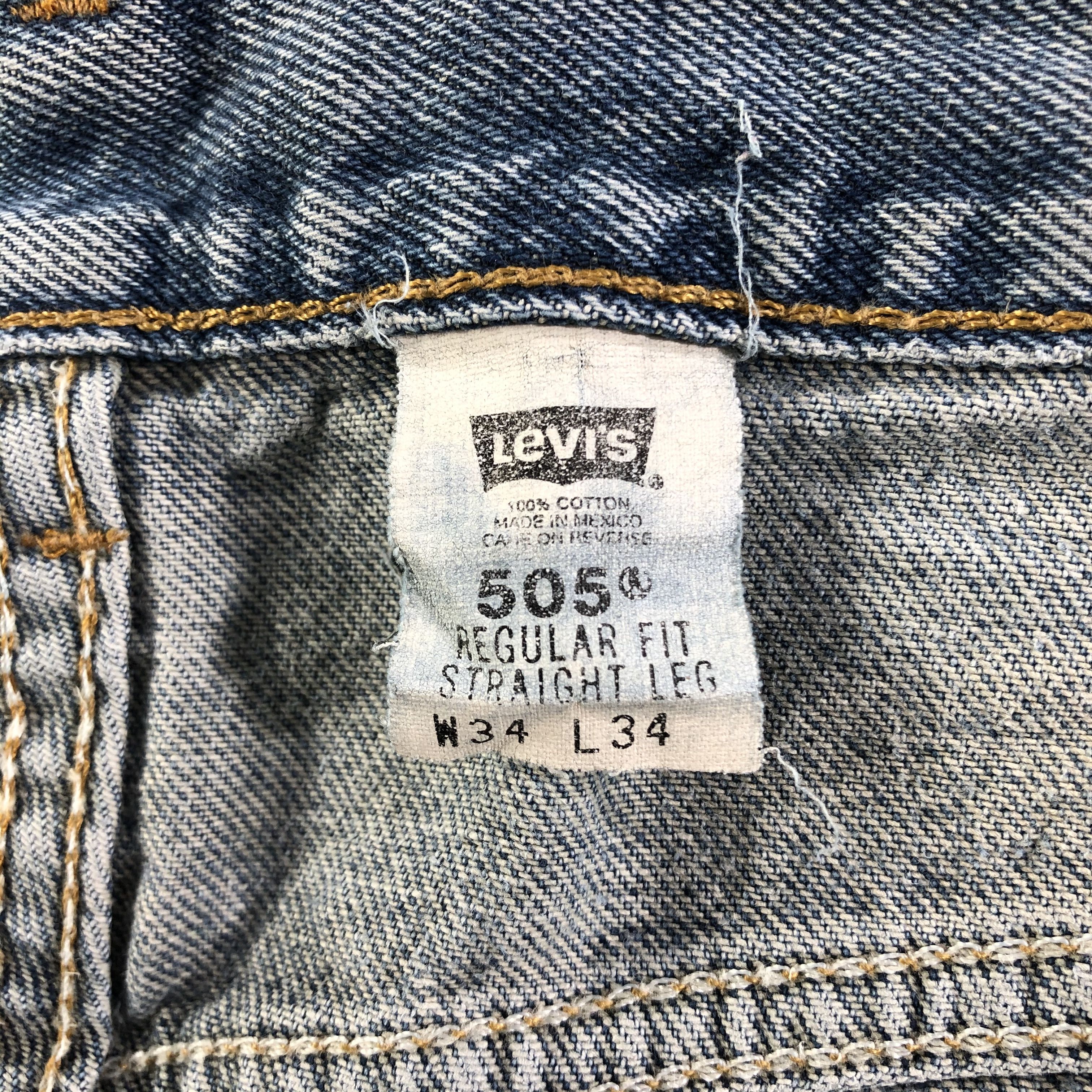 Levi's Vintage 90s Levis 505 Jeans-J3359 Size US 34 / EU 50 - 13 Thumbnail