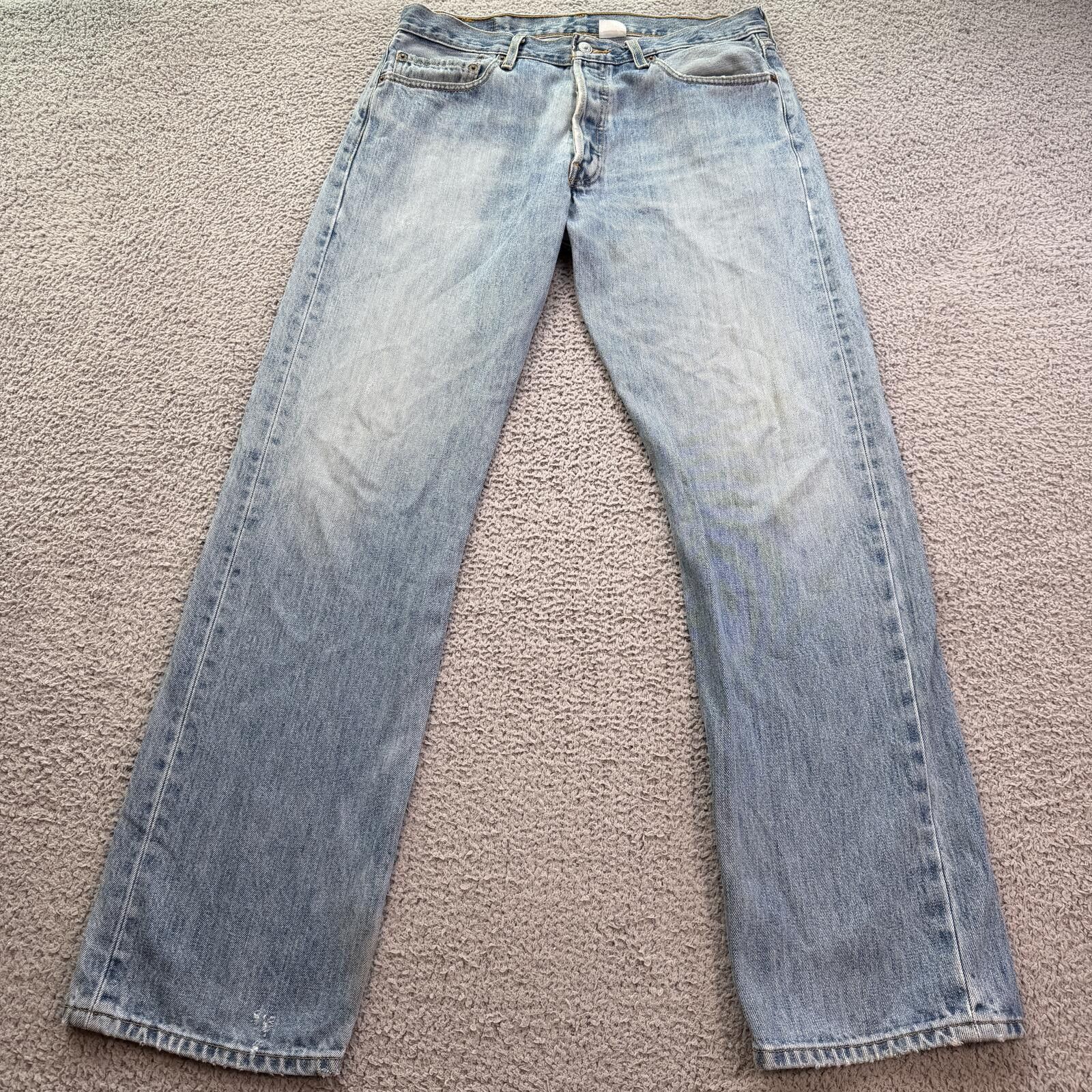 Levi's Vintage Y2K Levis 550 34 Light Wash Baggy Denim Jeans Size US 34 / EU 50 - 1 Thumbnail