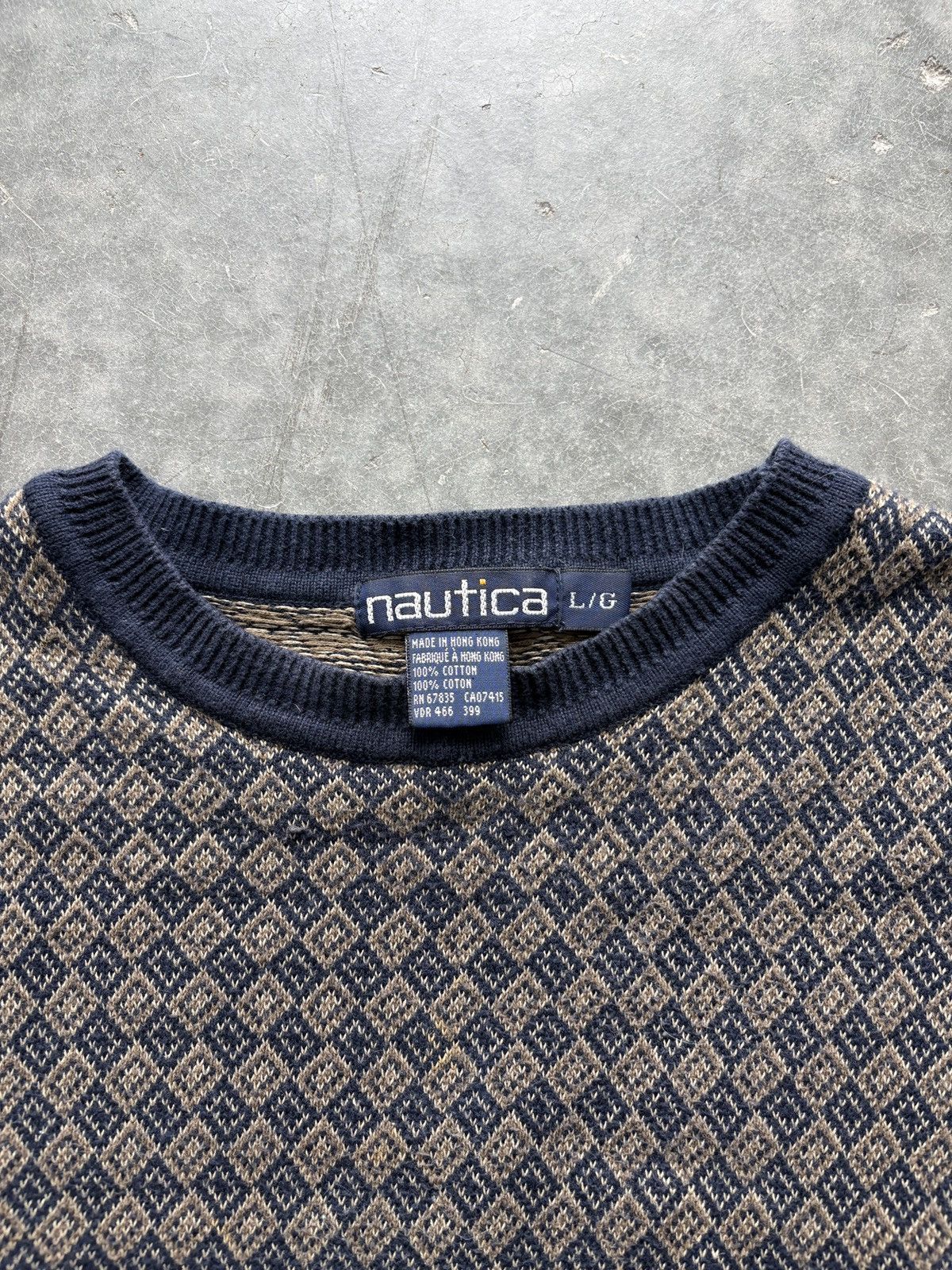Nautica Vintage 90s Nautica Sweater Boxy Fit Size US L / EU 52-54 / 3 - 2 Thumbnail