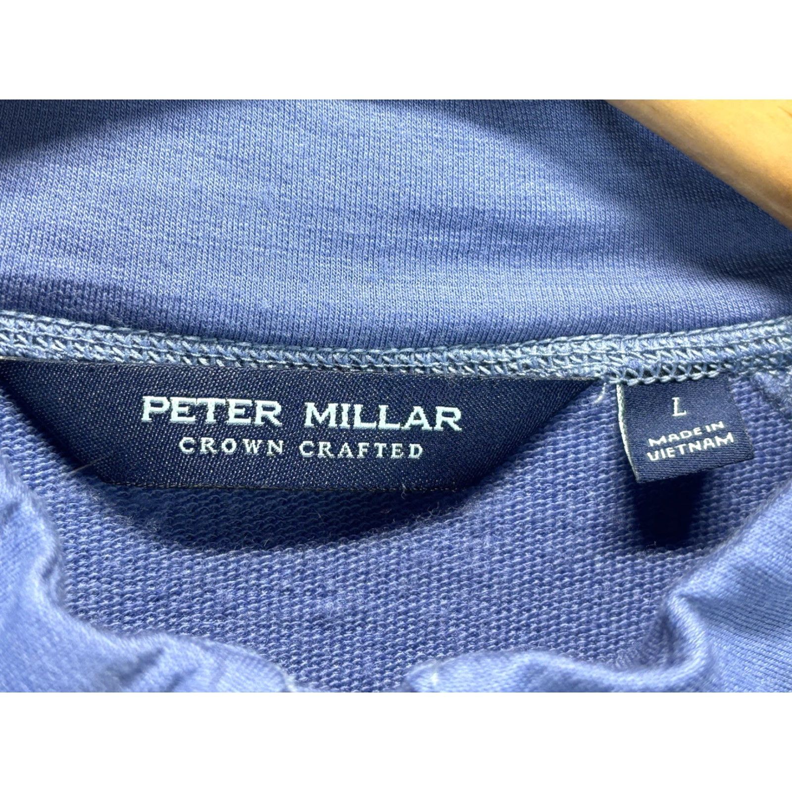 Peter Millar Peter Millar Merino Wool 1/4 Zip Shirt Sweater Mens L Blue Golf Pullover Mock Neck Size US L / EU 52-54 / 3 - 4 Thumbnail