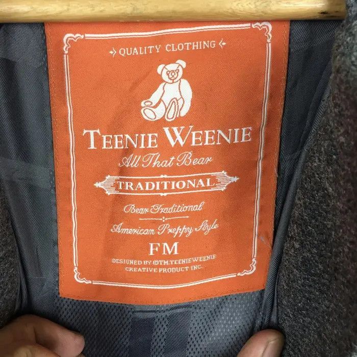 Vintage Vtg TEENIE WEENIE BEAR Duffle Coat Heavy Jacket Windbreaker Size M / US 6-8 / IT 42-44 - 6 Thumbnail
