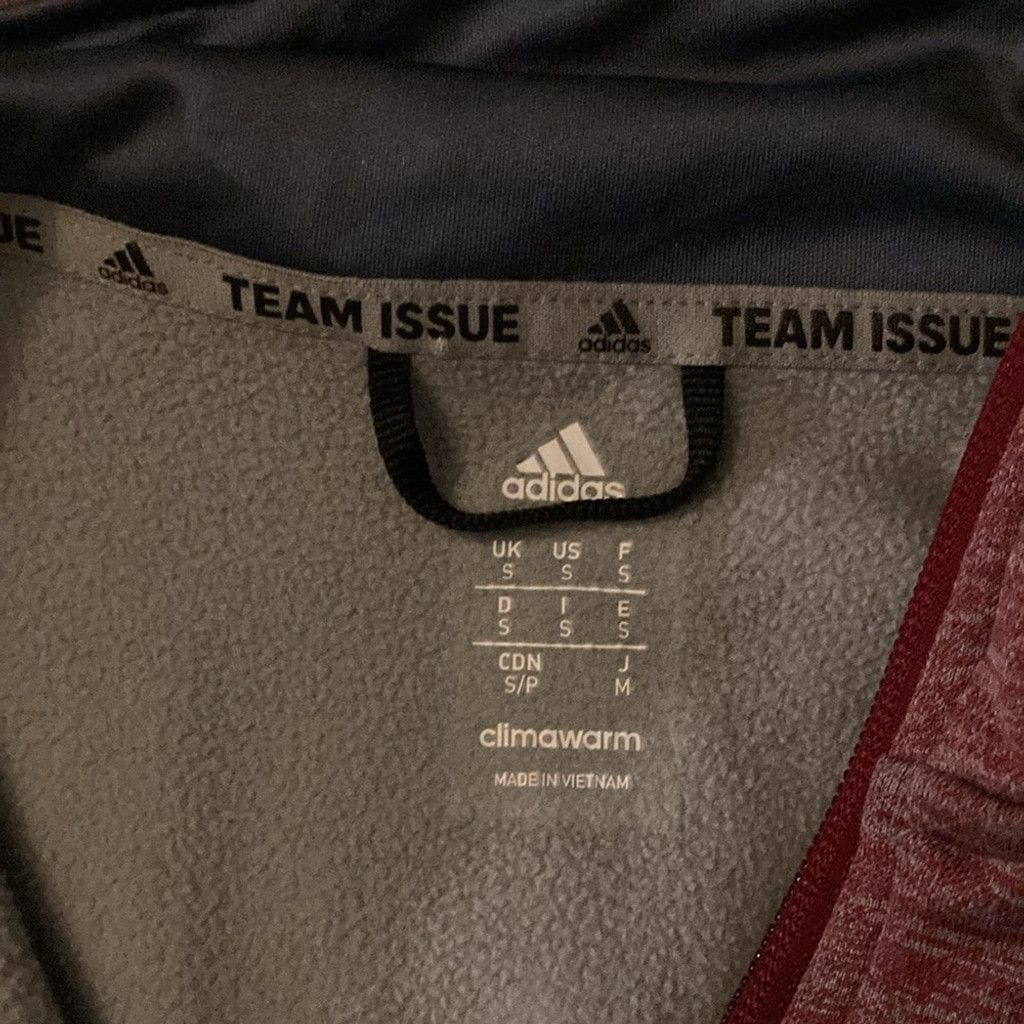 Adidas Adidas burgundy cavs climawarm 1/2 zip pullover size small Size US S / EU 44-46 / 1 - 3 Thumbnail