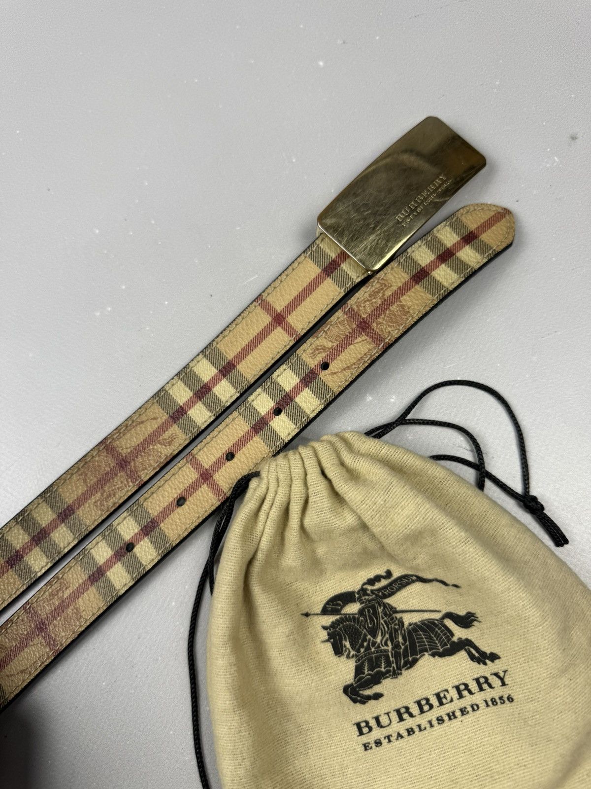 Burberry Burberry belt classic monogram novacheck unisex size 105cm Size ONE SIZE - 6 Thumbnail