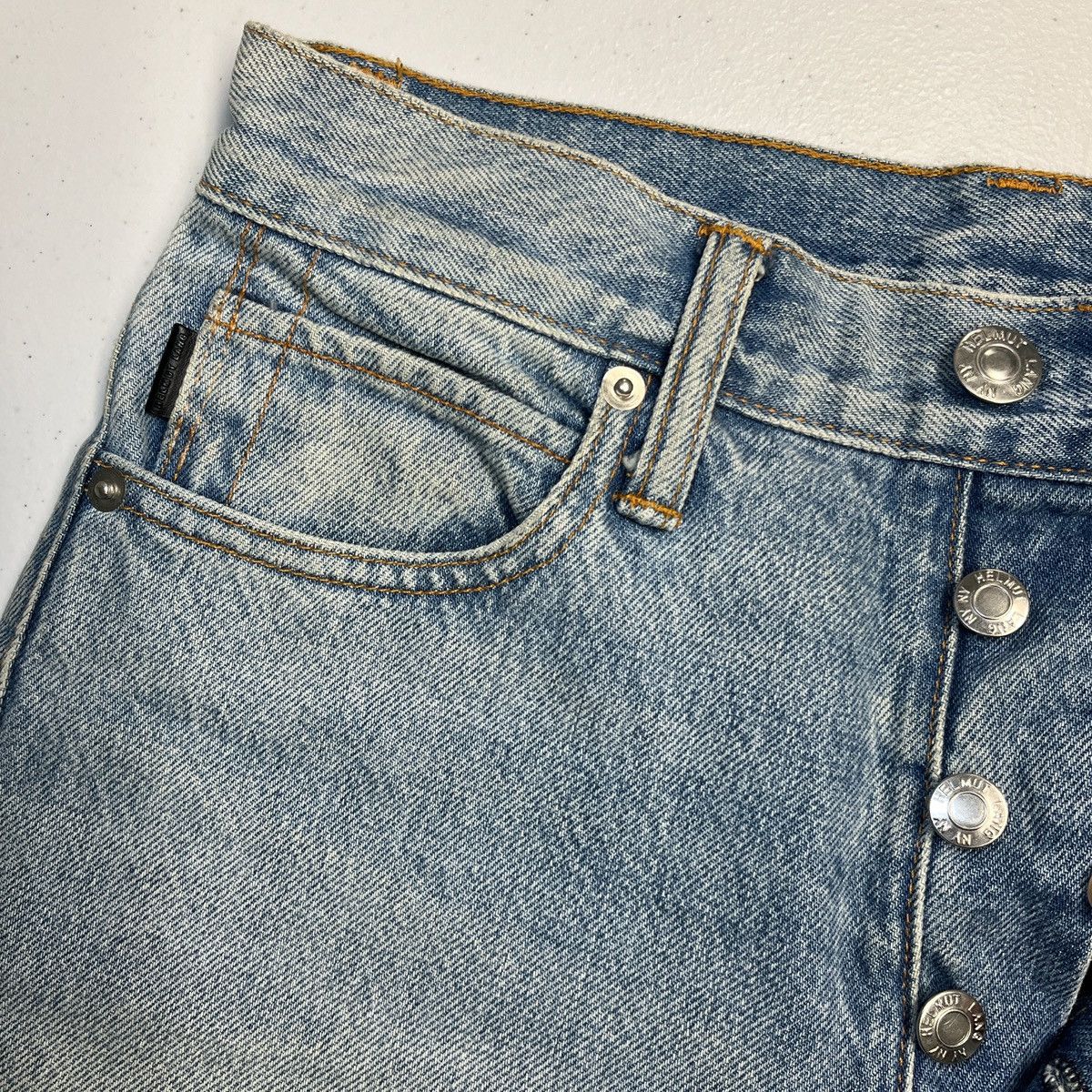 Helmut Lang Helmut Lang Distressed Denim Shorts Size 24" / US 00 / IT 34 - 4 Thumbnail