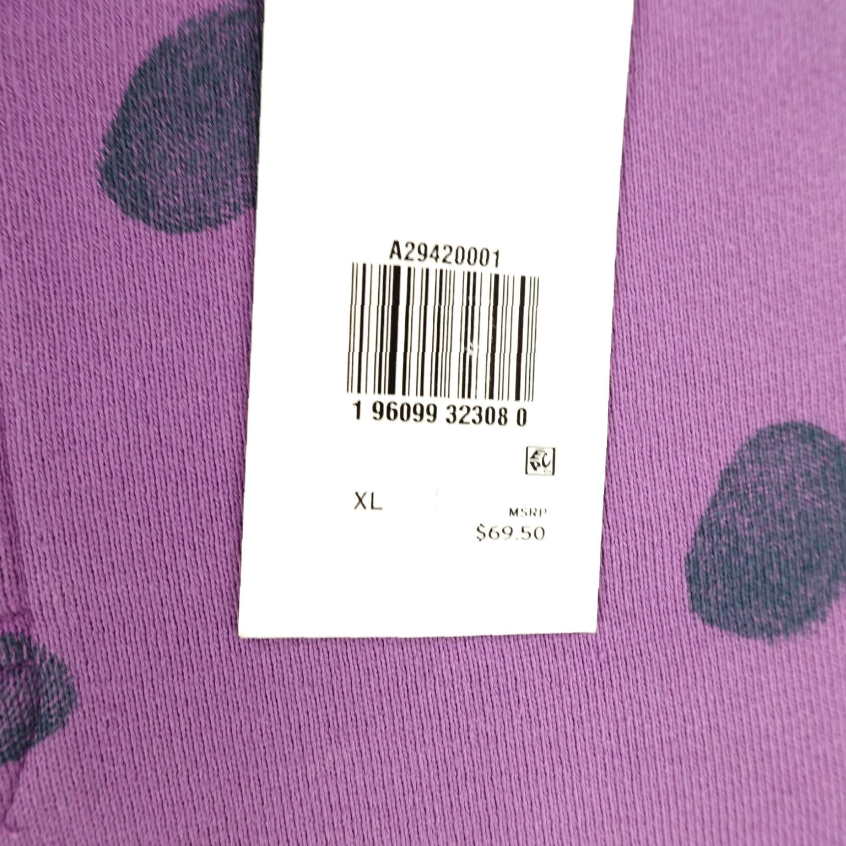 Levi's VINTAGE Levi's Sweatshirt Mens XL Purple Polka Dots Henley Pullover Sweater Oversized - Size US XL / EU 56 / 4 - 4 Thumbnail