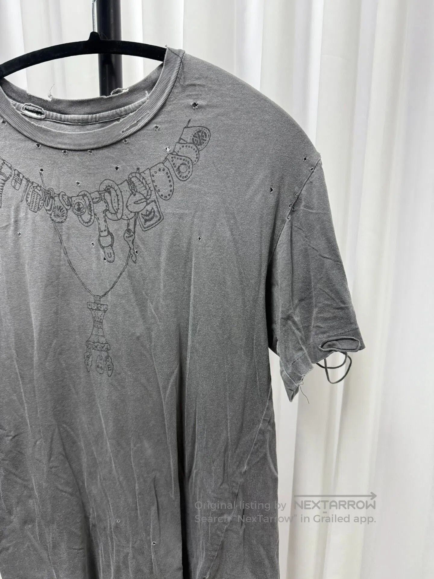 Comme des Garcons Homme Plus undercovers short sleeve distressed t-shirt. Size US M / EU 48-50 / 2 - 4 Thumbnail